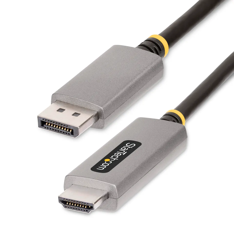 startech-com-c-ble-displayport-vers-hdmi-2-1-actif-2-m-8k-60hz-4k-144hz image 1