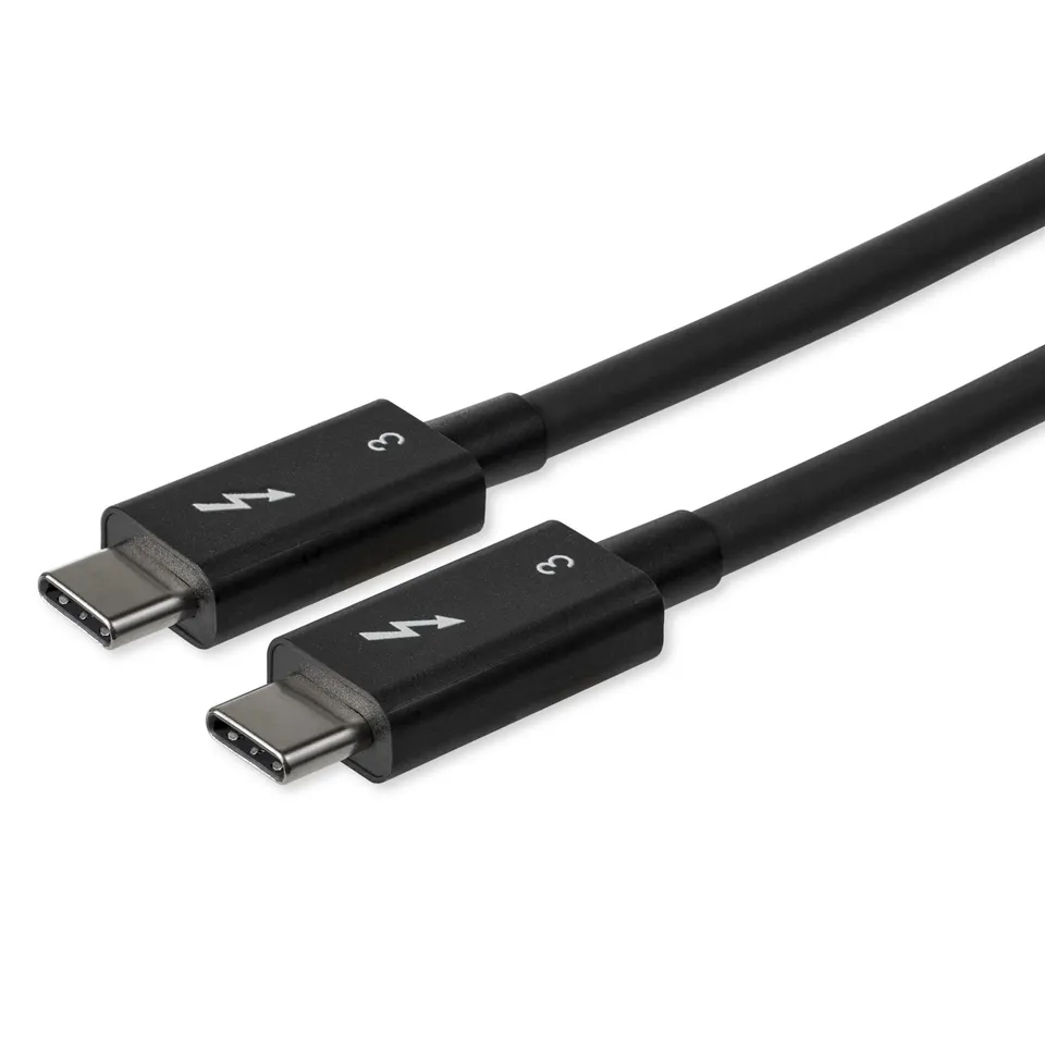 startech-com-c-ble-thunderbolt-3-vers-thunderbolt-3-0-8m-40-gbps-100w-noir-tblt3 image 1