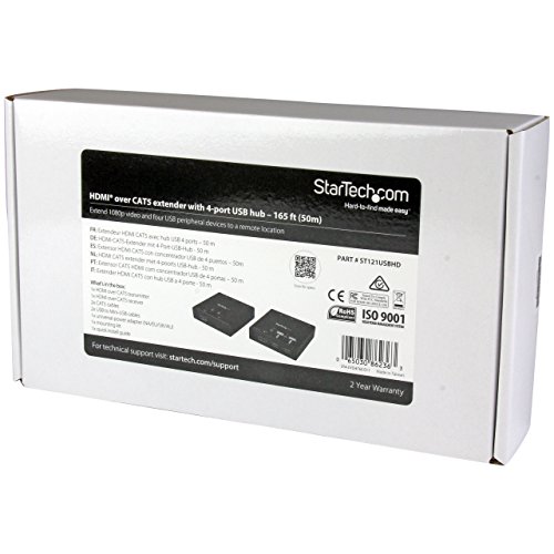 startech-com-pm1115xx-series-extendeur-hdmi-sur-cat5-cat6-avec-hub-usb-2-0-4-por image 8