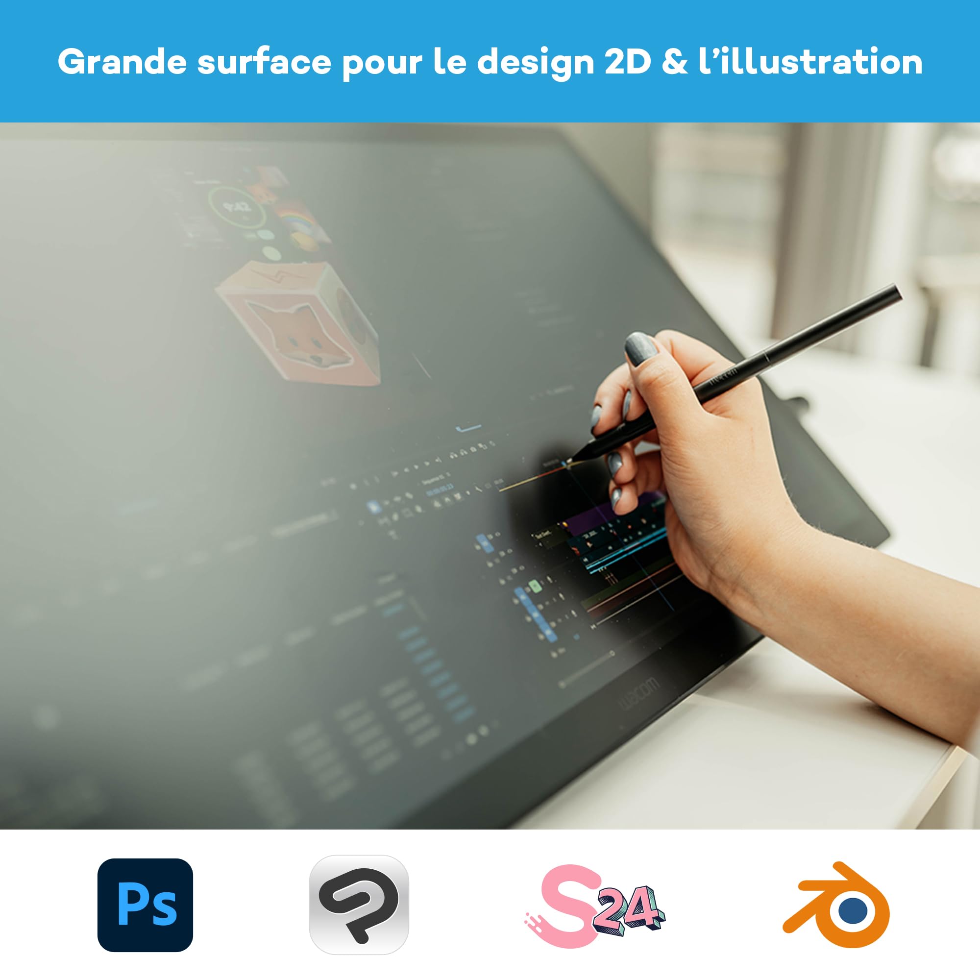 wacom-cintiq-24-d-2025-cran-stylet-23-8-2-5k-wacom-pro-pen-3 image 2