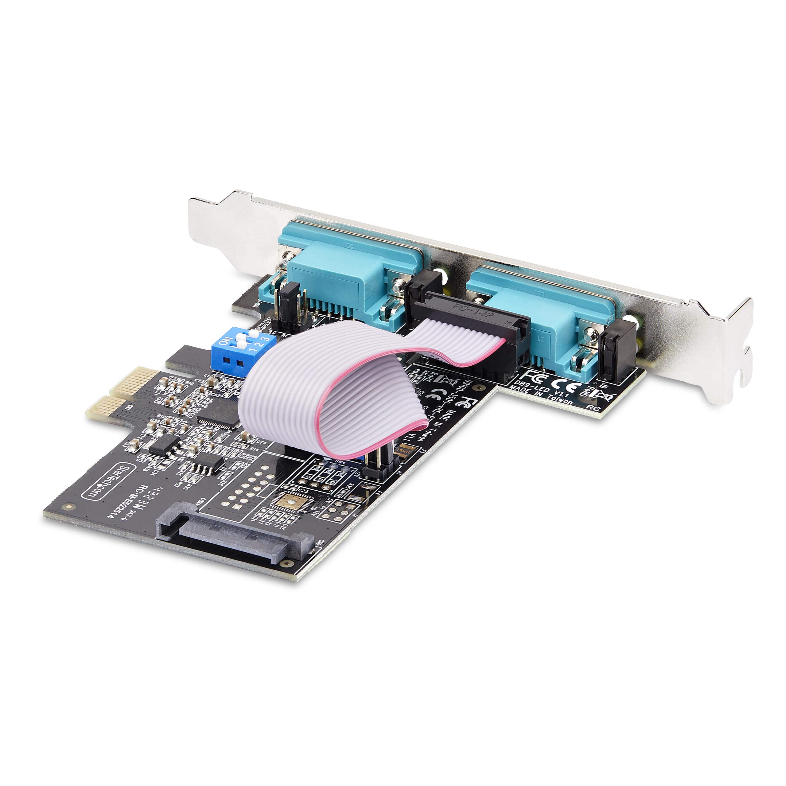 startech-com-2s232422485-pc-card-carte-pcie-2-ports-rs232-422-485-db9 image 2