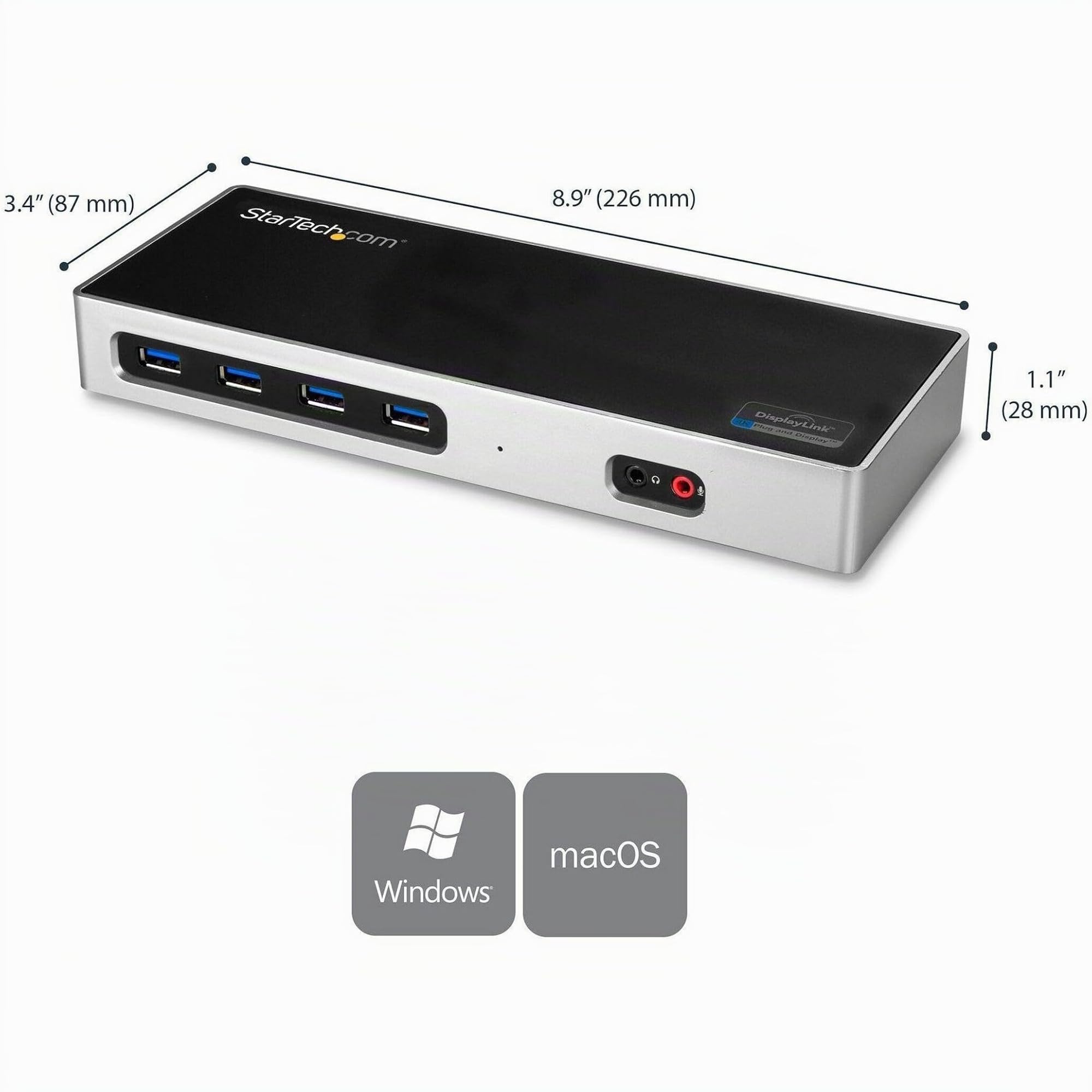 startech-com-dock-hybride-usb-c-usb-a-double-4k-60hz-dp-hdmi-6x-usb-a-gbe image 8