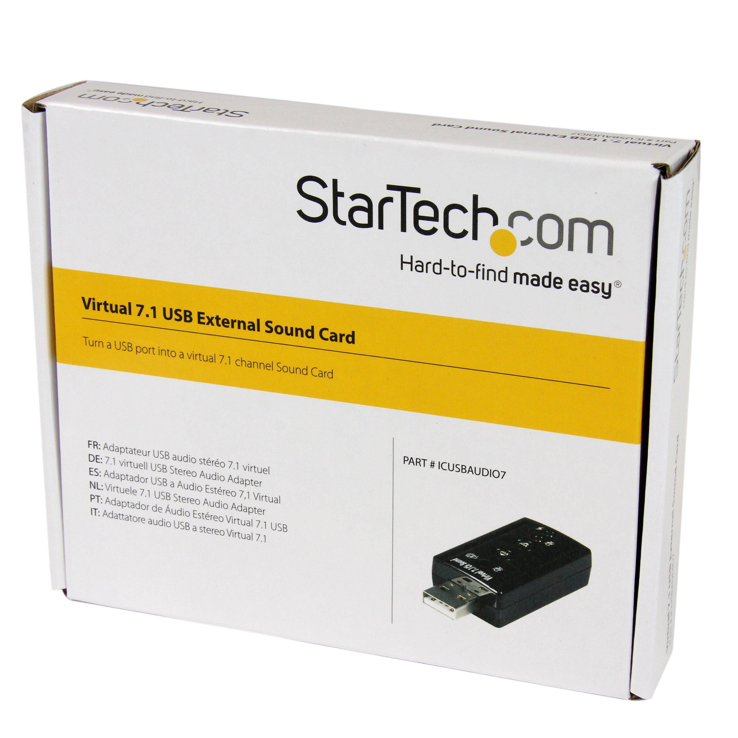 startech-com-adaptateur-audio-st-r-o-usb-7-1-virtuel-icusbaudio7 image 4