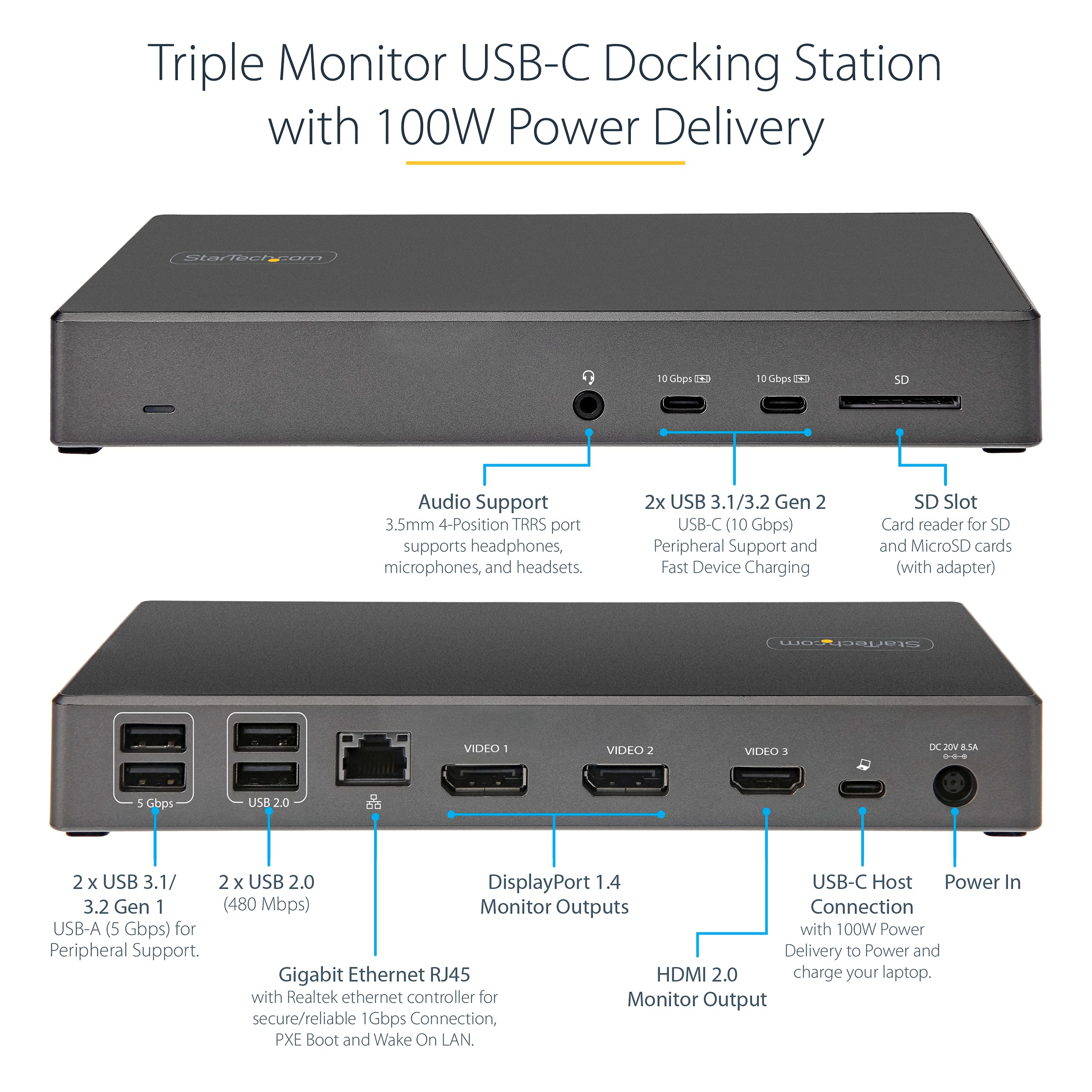 startech-dock-usb-c-triple-4k-100w-dp-1-4-dsc-hdmi-windows-chrome image 2
