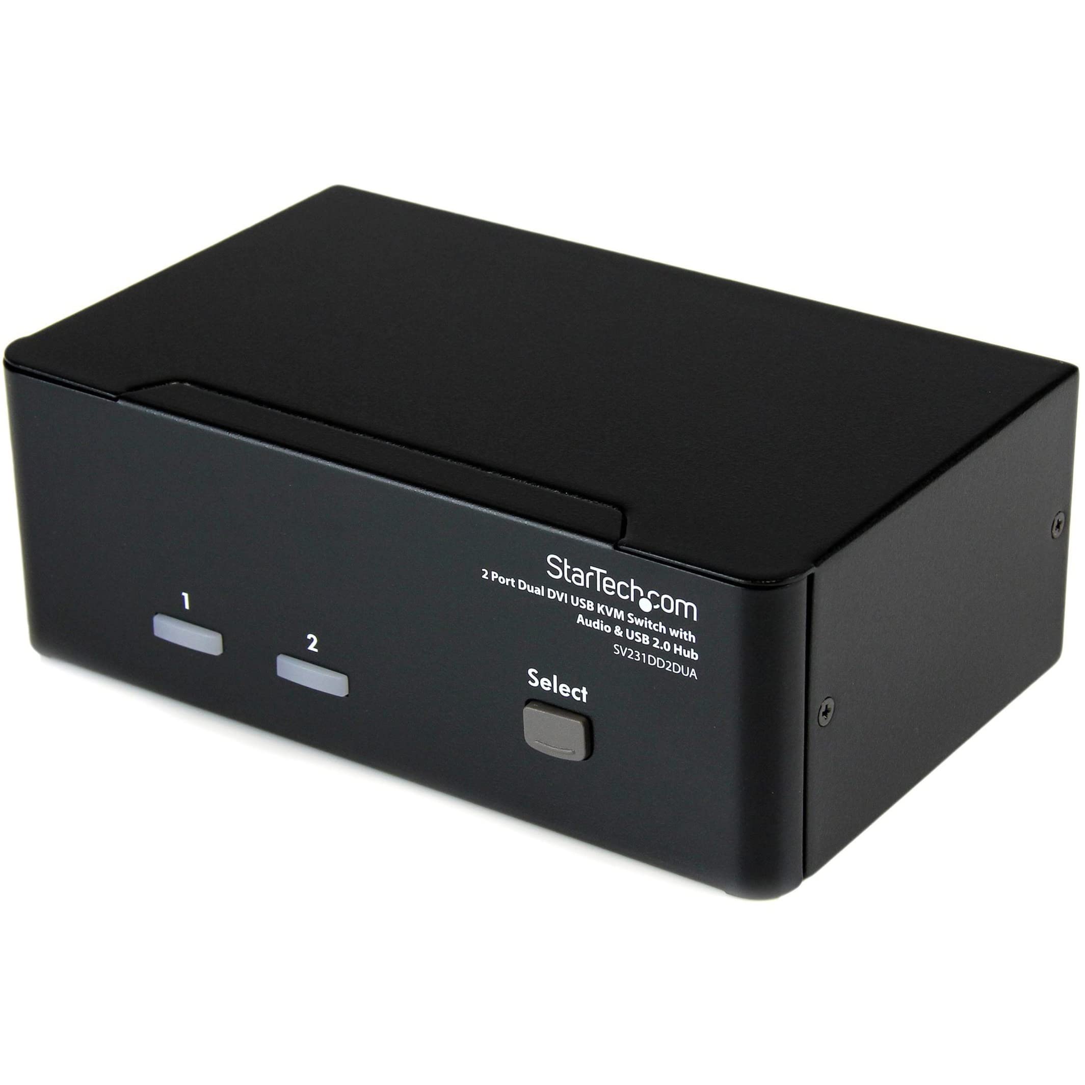 startech-com-sv231dd2dua-switch-kvm-dvi-2-ports-double-cran-usb-audio image 1