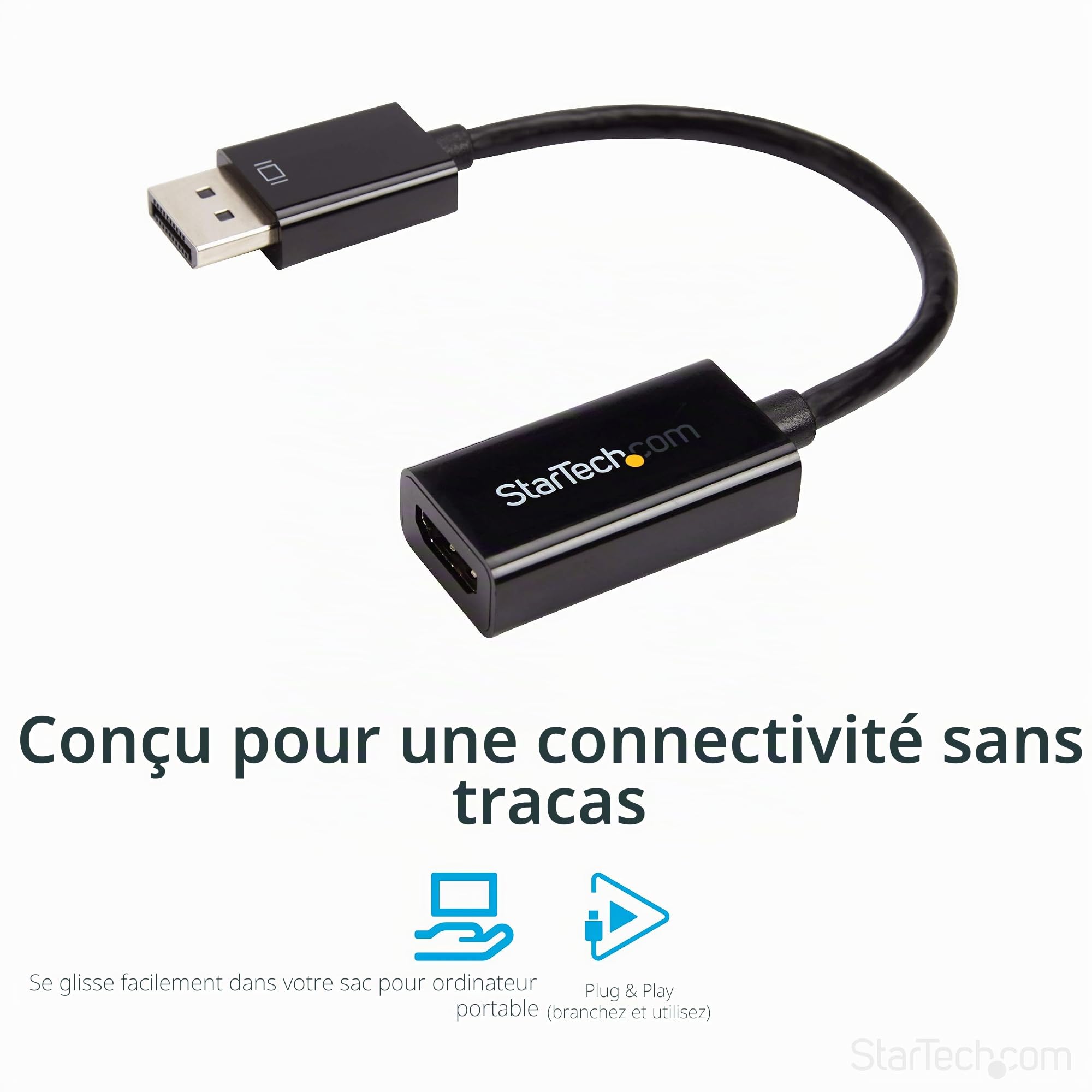 startech-com-adaptateur-displayport-vers-hdmi-actif-4k-30hz-dp2hd4ks image 3