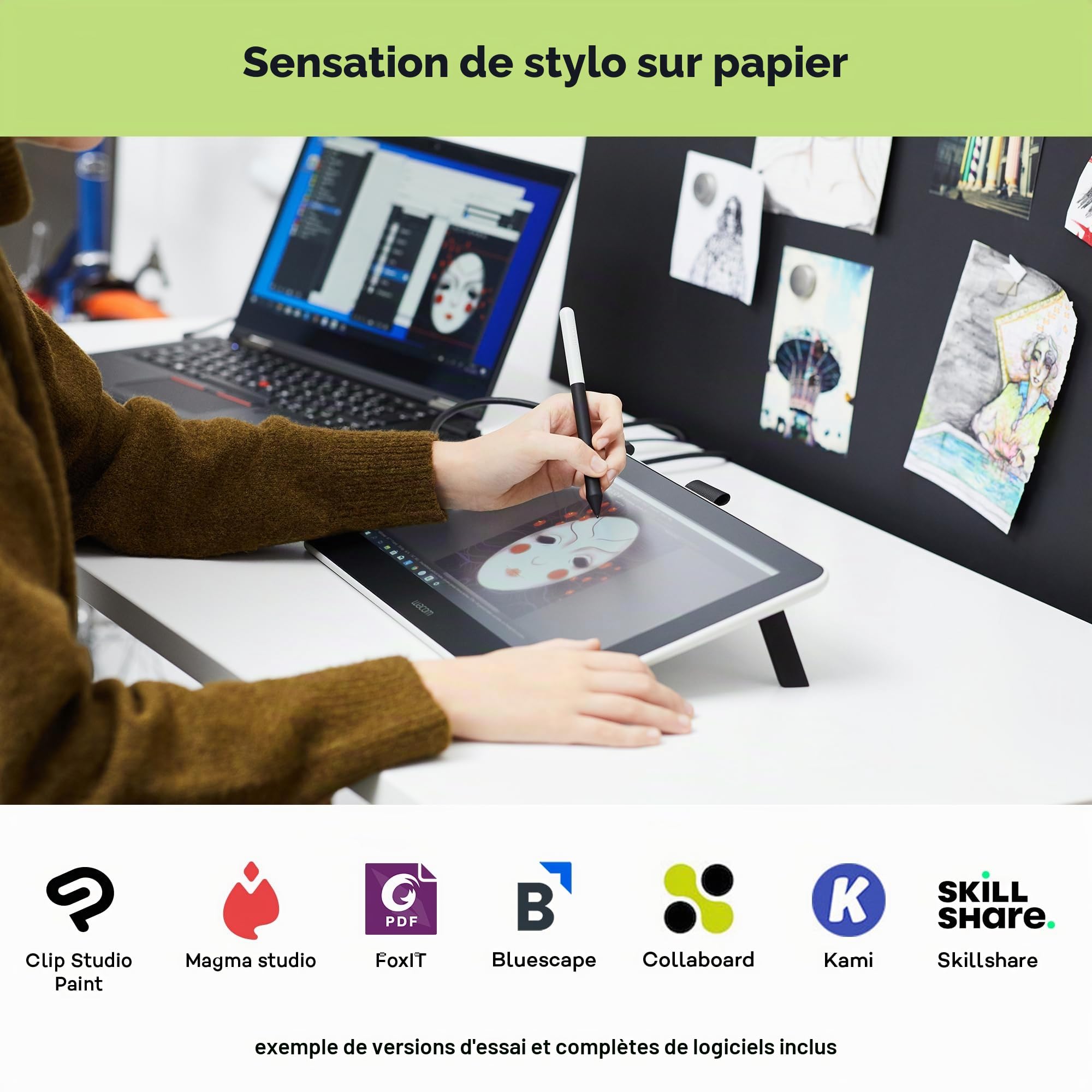 wacom-one-13-cran-stylet-13-3-pouces-full-hd image 2