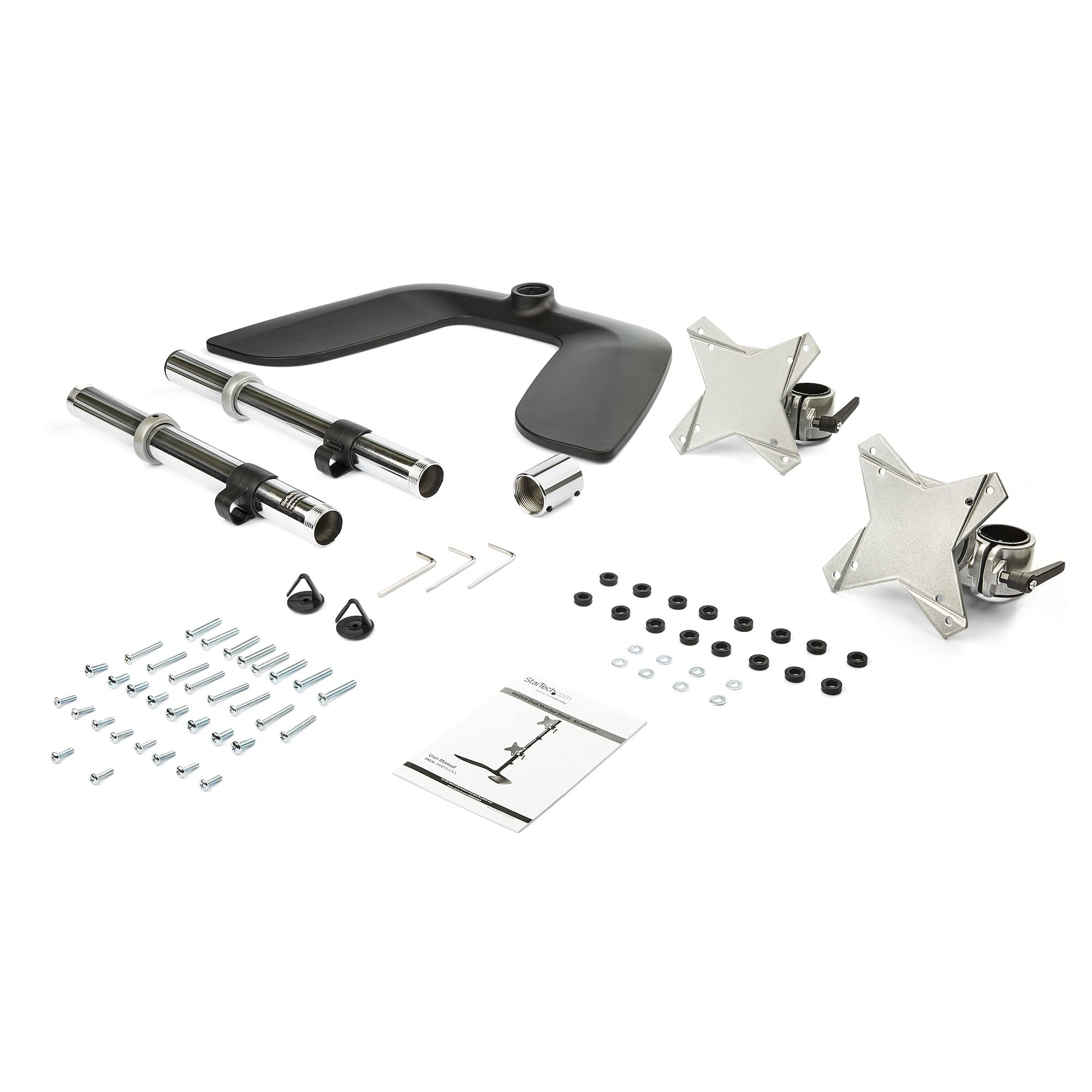 startech-com-armduovs-support-vertical-double-cran-jusqu-27-8-kg-argent image 3