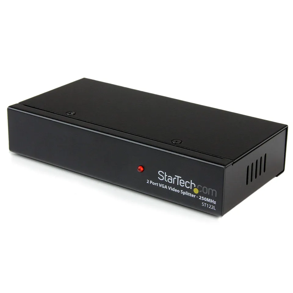 startech-com-r-partiteur-vid-o-vga-2-ports-250-mhz-1920x1440-st122leu-noir image 1