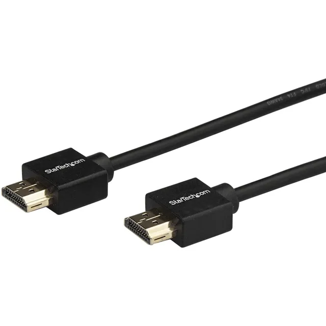 startech-com-c-ble-hdmi-2-0-fin-2m-verrouillable-4k-60hz-hdr10-noir image 1