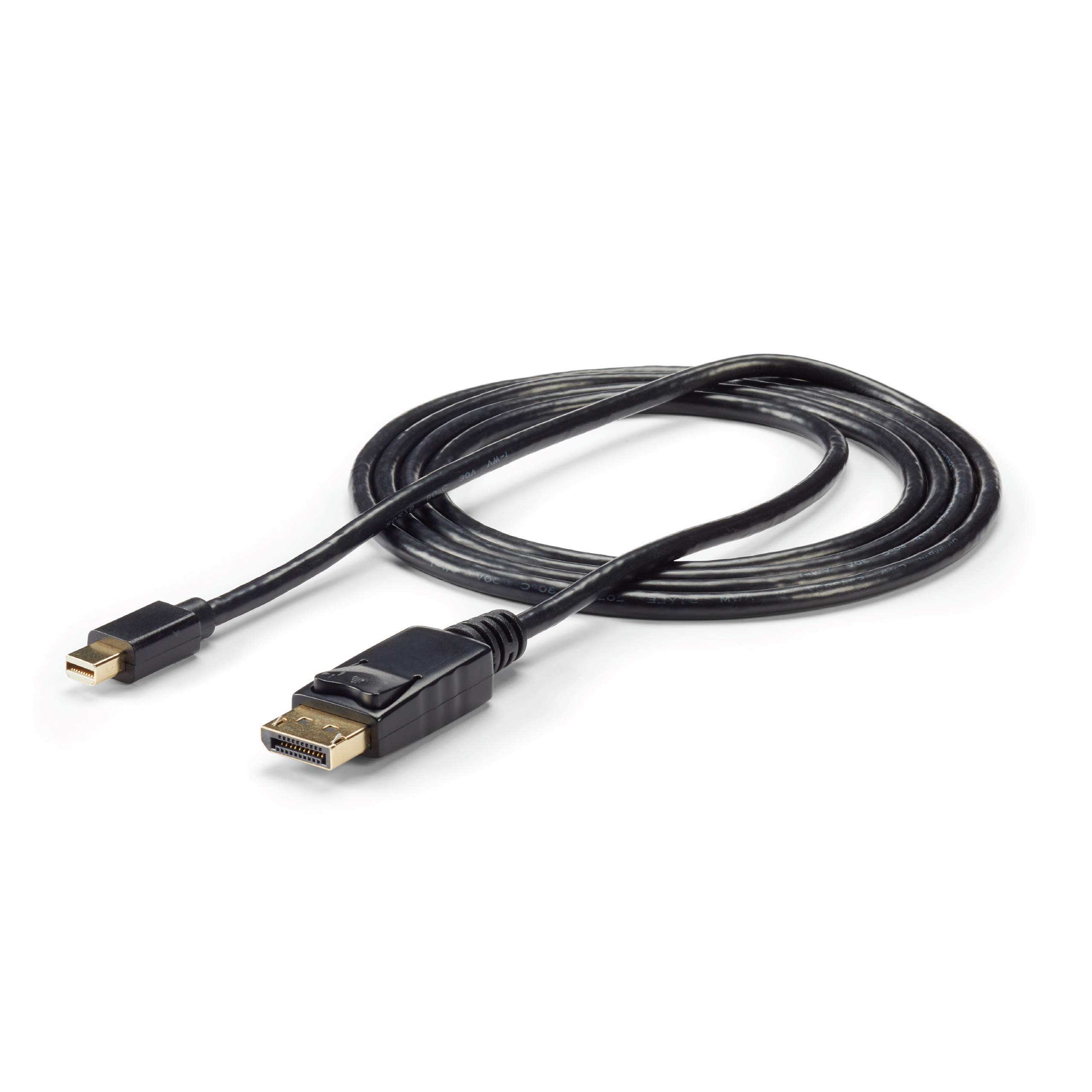 startech-com-c-ble-mini-displayport-vers-displayport-1-2-2-m-blanc-4k-mdp2dpmm2m image 5