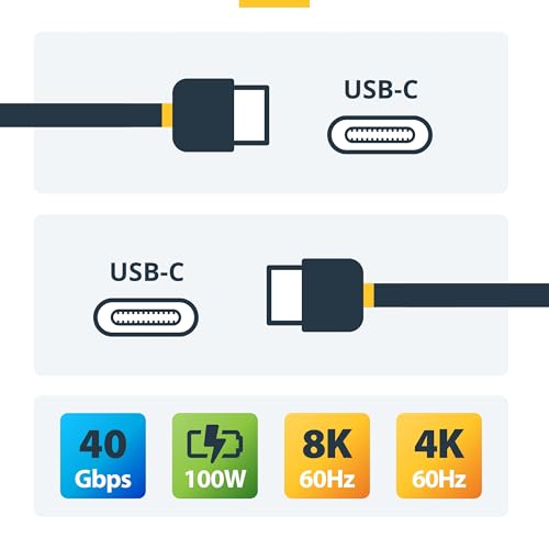 startech-com-c-ble-thunderbolt-4-actif-2m-usb-c-40gbps-100w-pd-8k-noir image 8