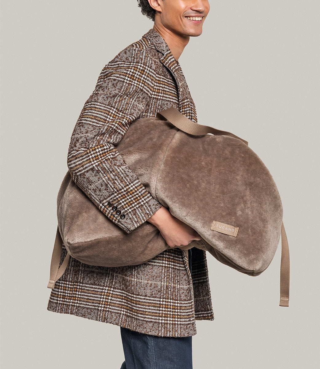 tucano-carry-fur-large-sac-de-week-end-fausse-fourrure-douce image 2