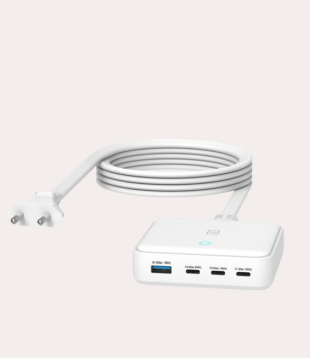 tucano-high-speed-100w-gan-chargeur-de-bureau-4-ports-avec-c-ble-1-5-m image 3
