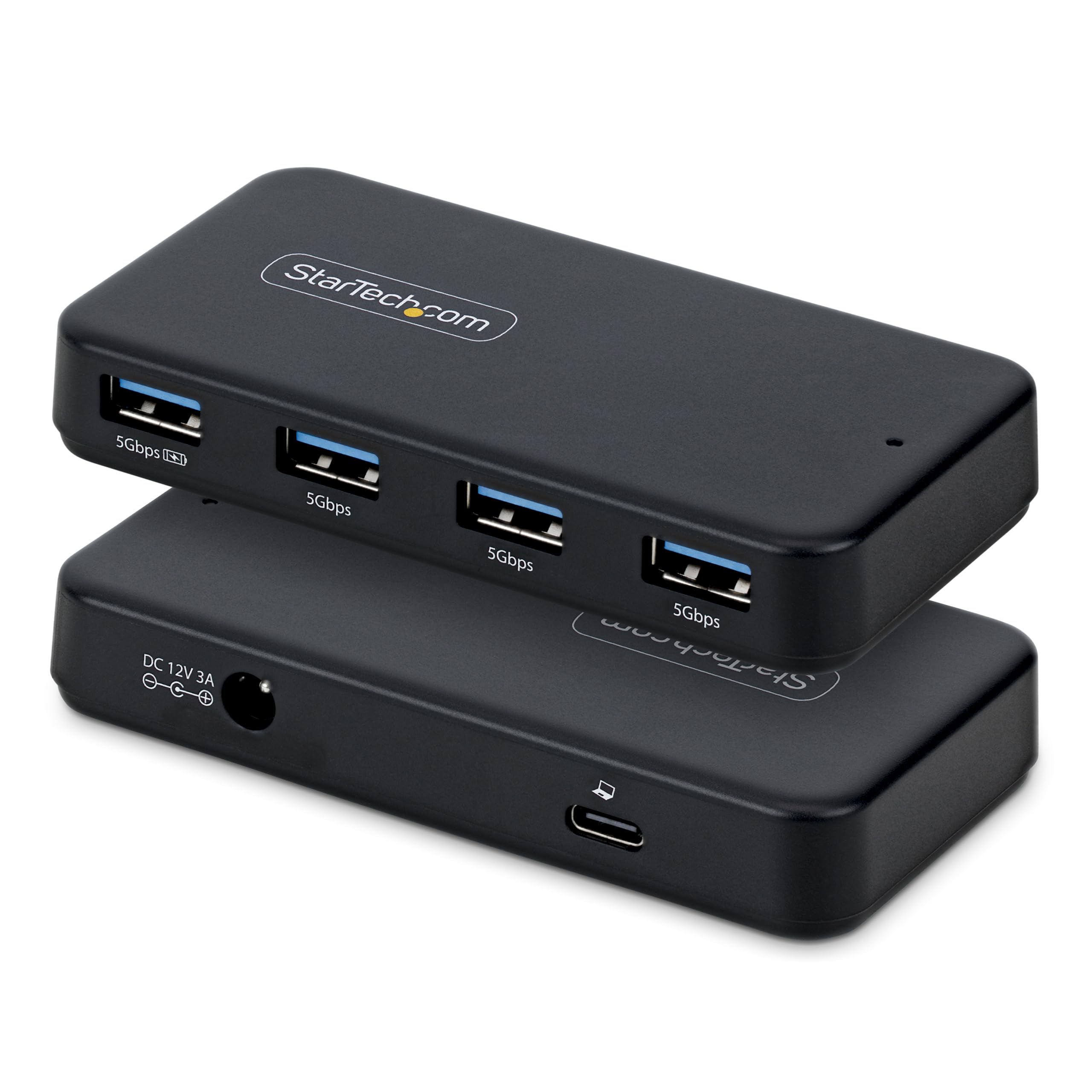 startech-com-hub-usb-a-4-ports-5-gbps-avec-charge-bc-1-2-et-adaptateur-24w-c-ble image 1