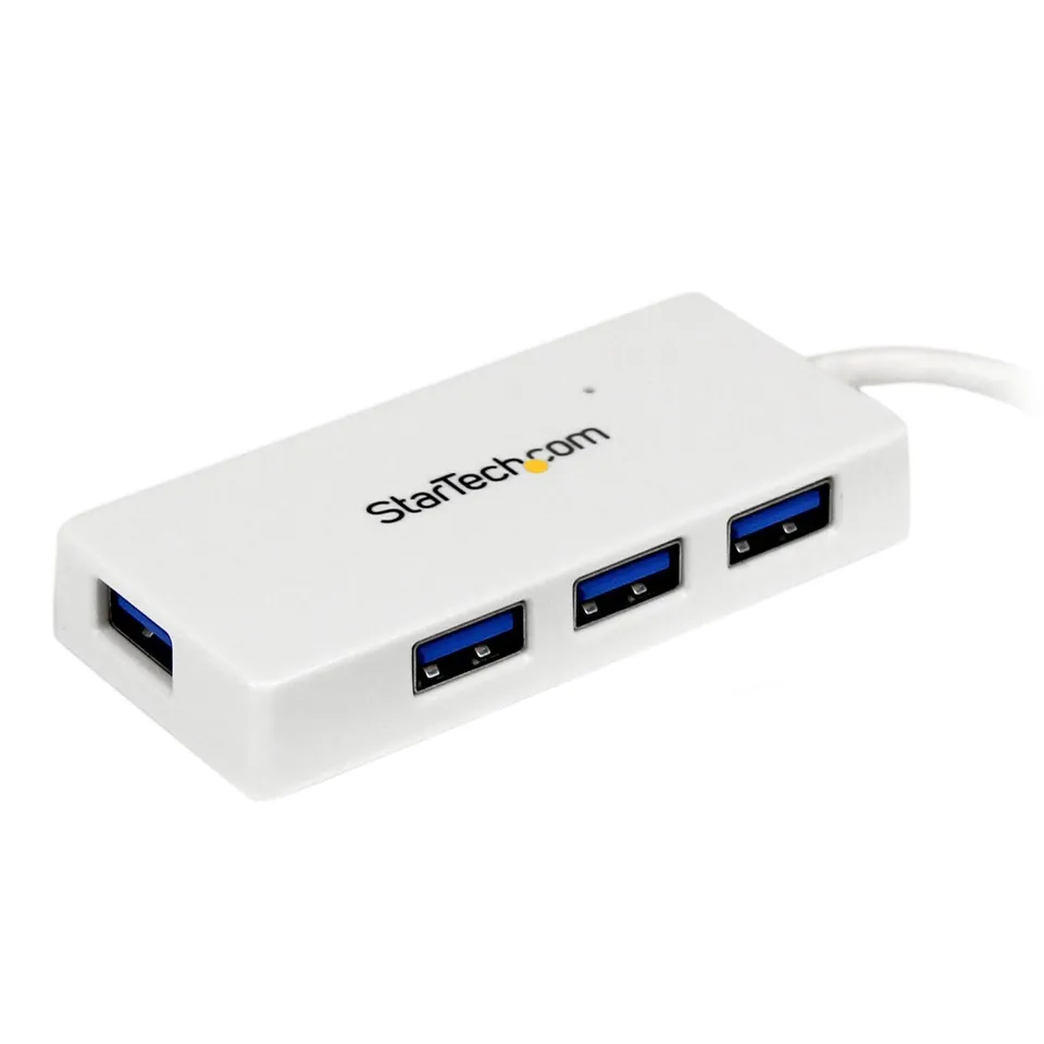 startech-com-hub-usb-3-0-4-ports-5gbps-superspeed-blanc-st4300minu3w image 1