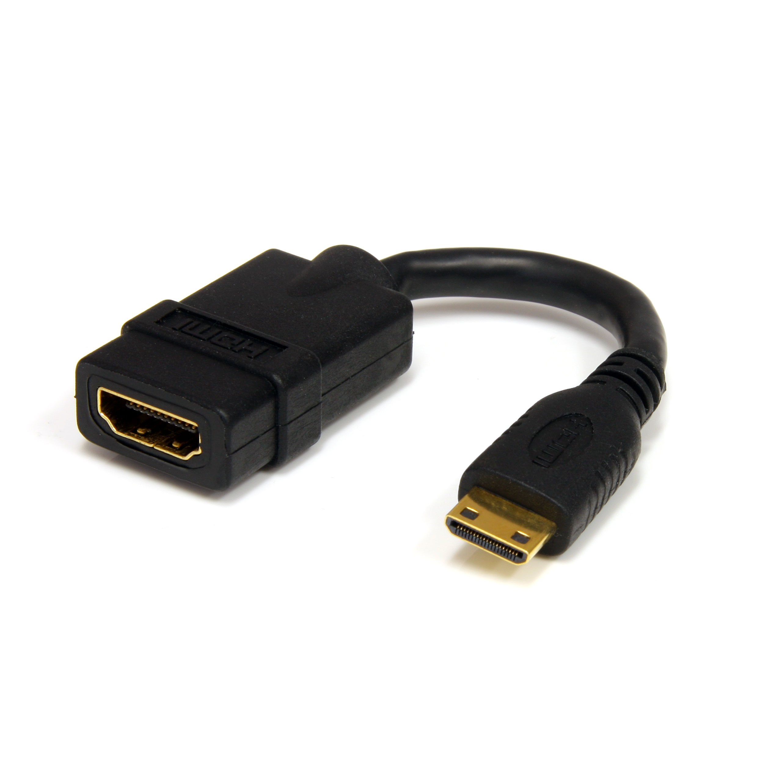 startech-com-hdacfm-adaptateur-mini-hdmi-vers-hdmi-12-7-cm-4k-30hz-noir image 3