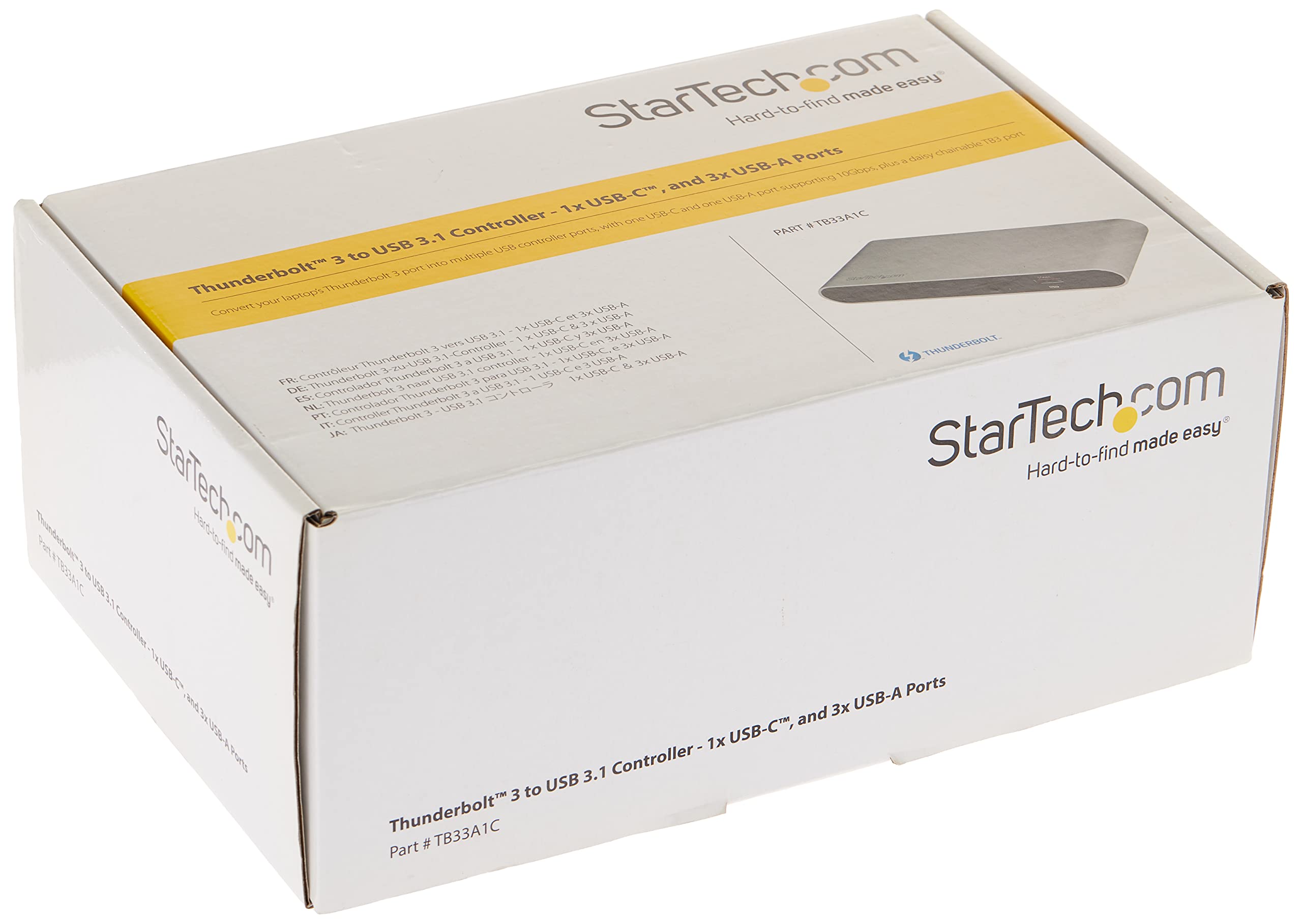 startech-com-adaptateur-thunderbolt-3-vers-usb-3-1-10gbps-4-ports-avec-cha-nage image 4