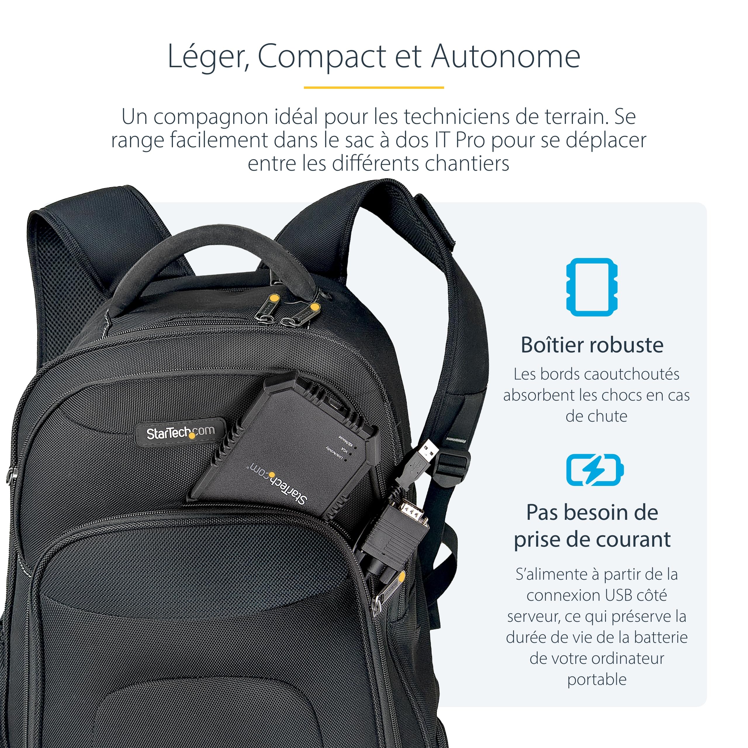 startech-com-notecons02x-adaptateur-crash-cart-usb-vga-pour-pc-portable image 7