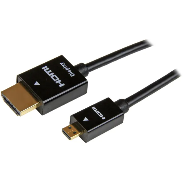 startech-com-c-ble-actif-hdmi-haute-vitesse-mince-5-m-hdmi-vers-micro-hdmi-noir- image 1