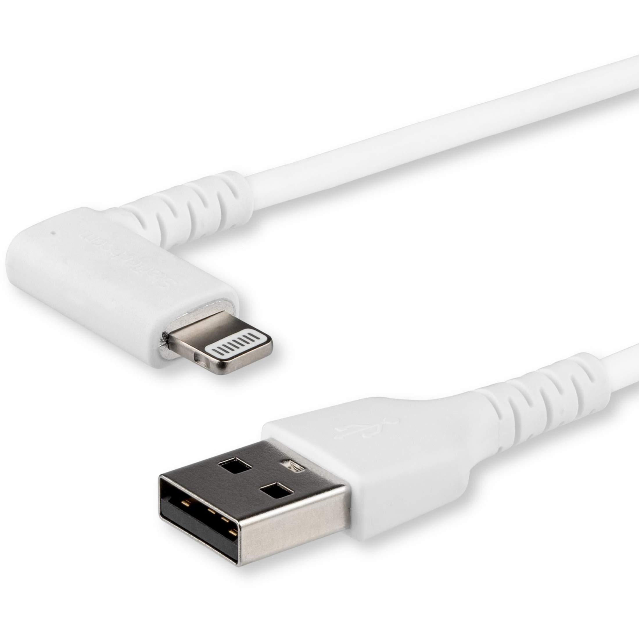 startech-com-rusbltmm2mwr-c-ble-usb-a-vers-lightning-coud-90-2m-blanc-mfi image 1