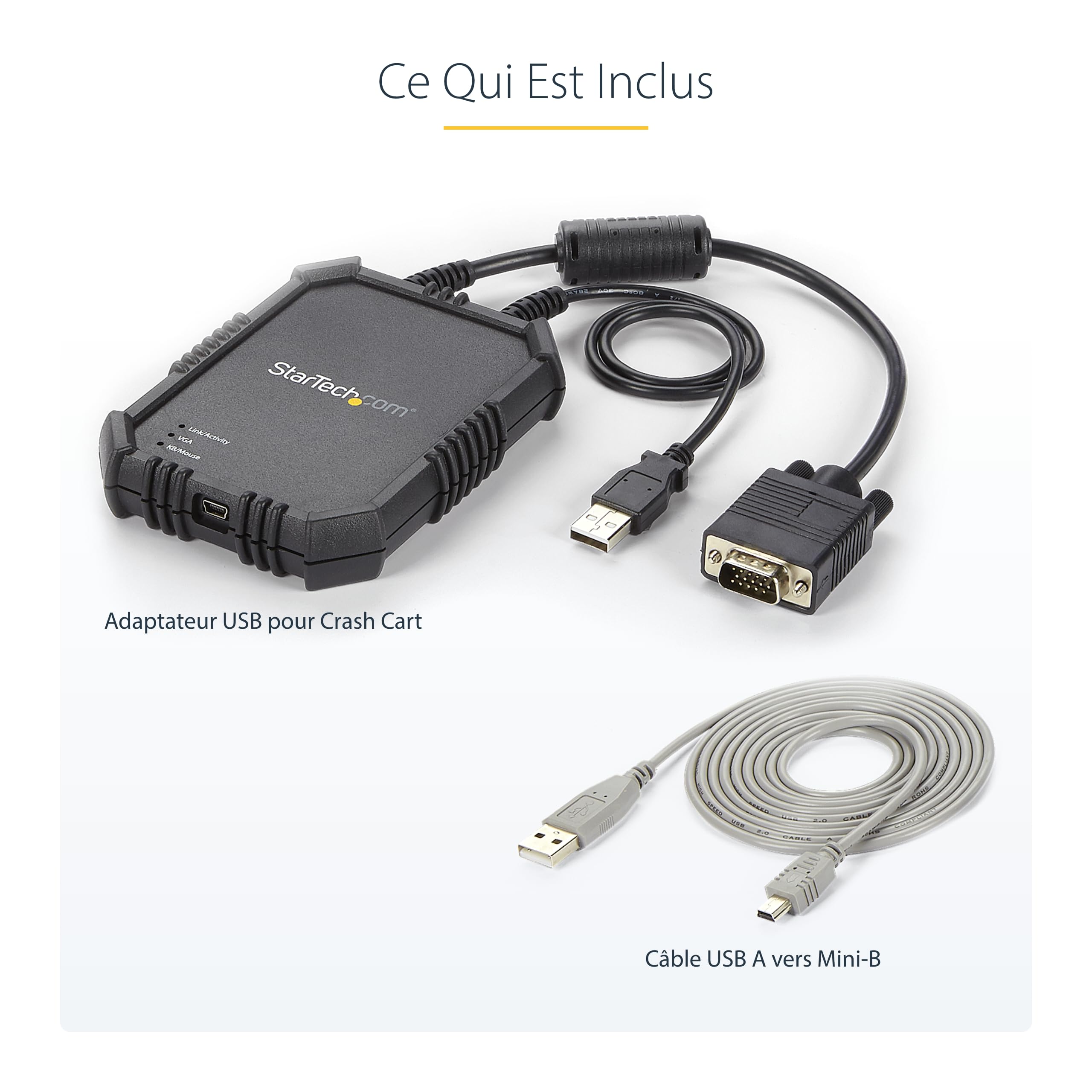 startech-com-notecons02x-adaptateur-crash-cart-usb-vga-pour-pc-portable image 8