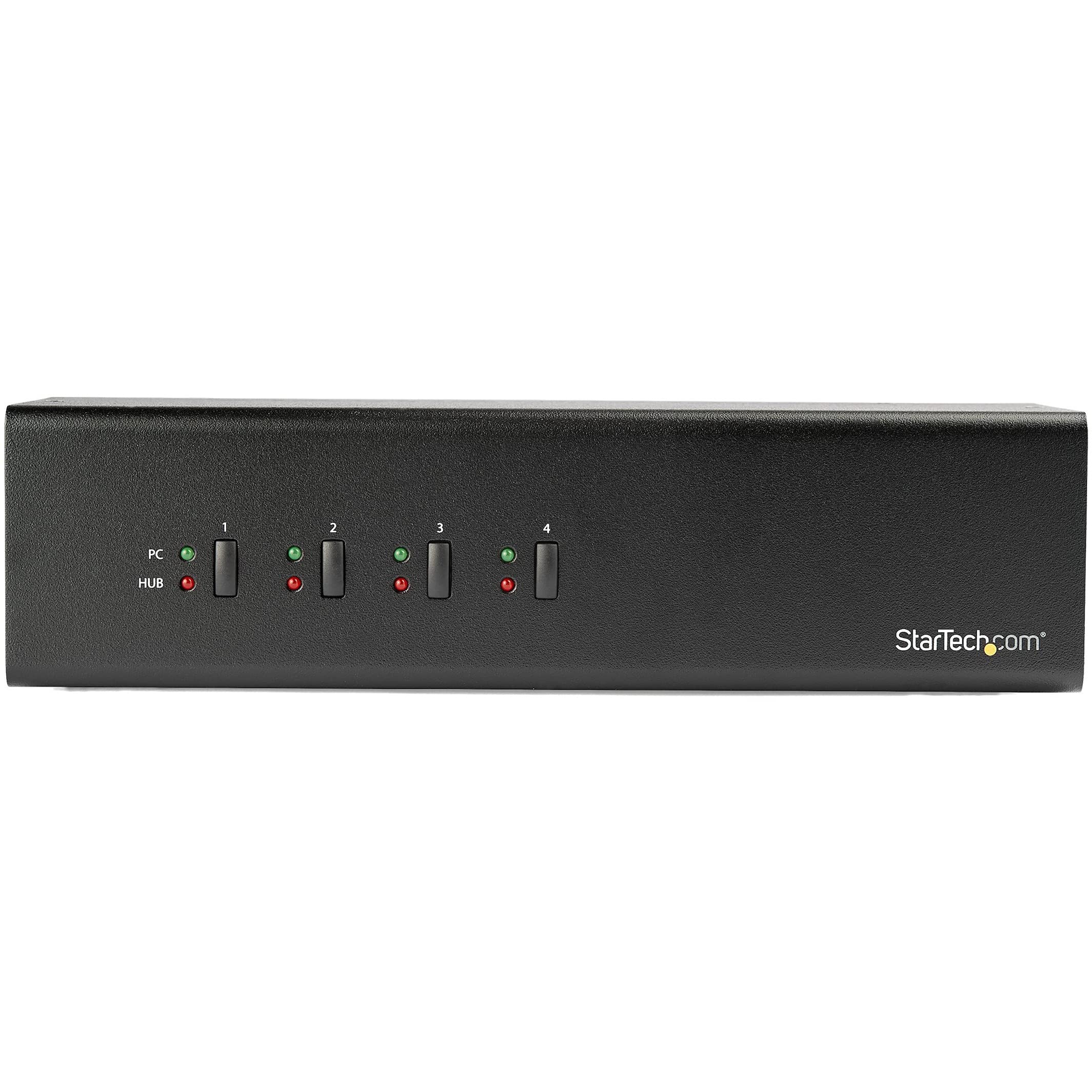 startech-com-sv431dd2du3a-switch-kvm-dvi-double-cran-4-ports-usb-3-0-audio image 2