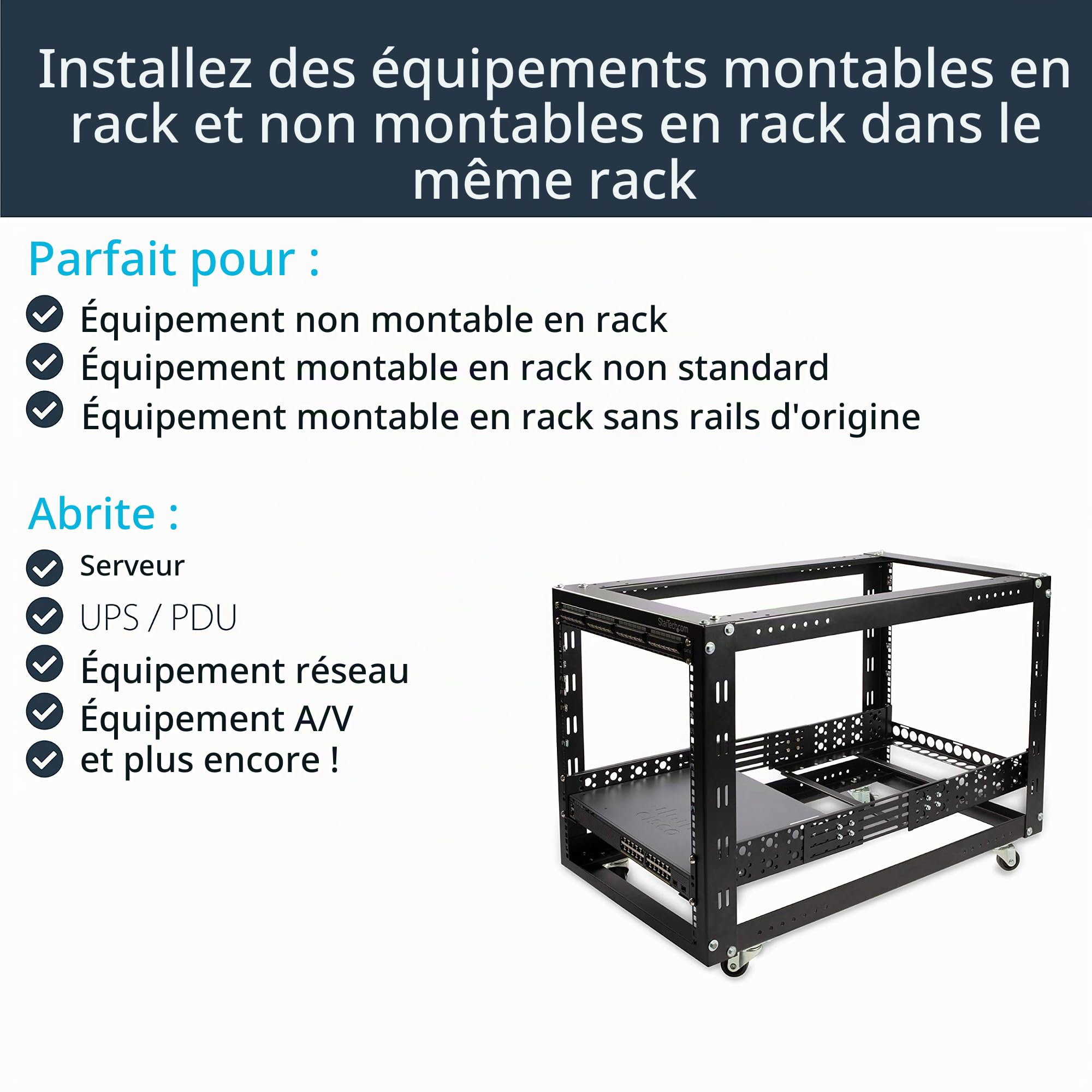 startech-com-rails-universels-2u-19-profondeur-r-glable-45-kg-unirails2u image 4