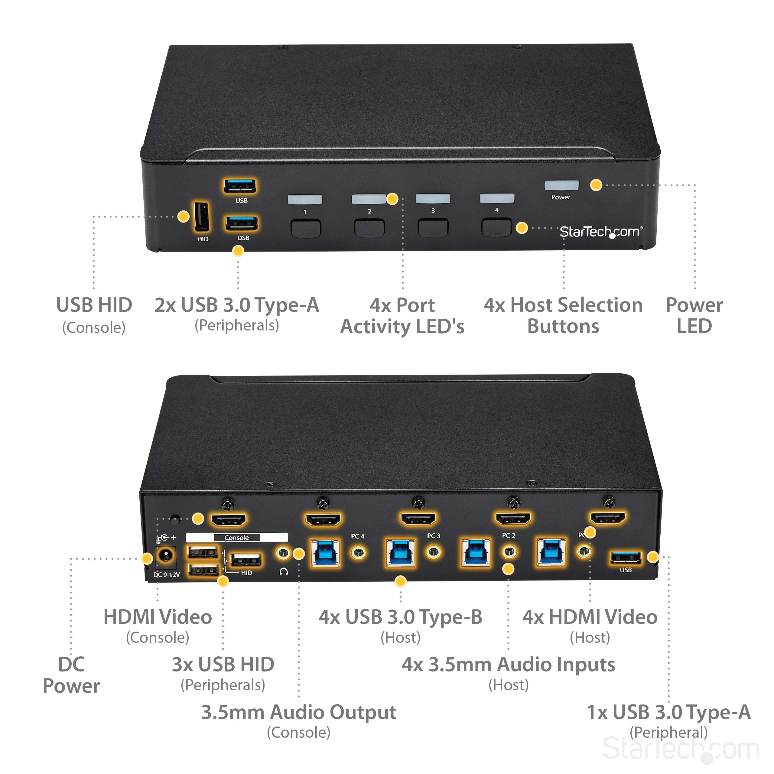 startech-com-commutateur-kvm-hdmi-4-ports-1080p-hub-usb-3-0 image 4