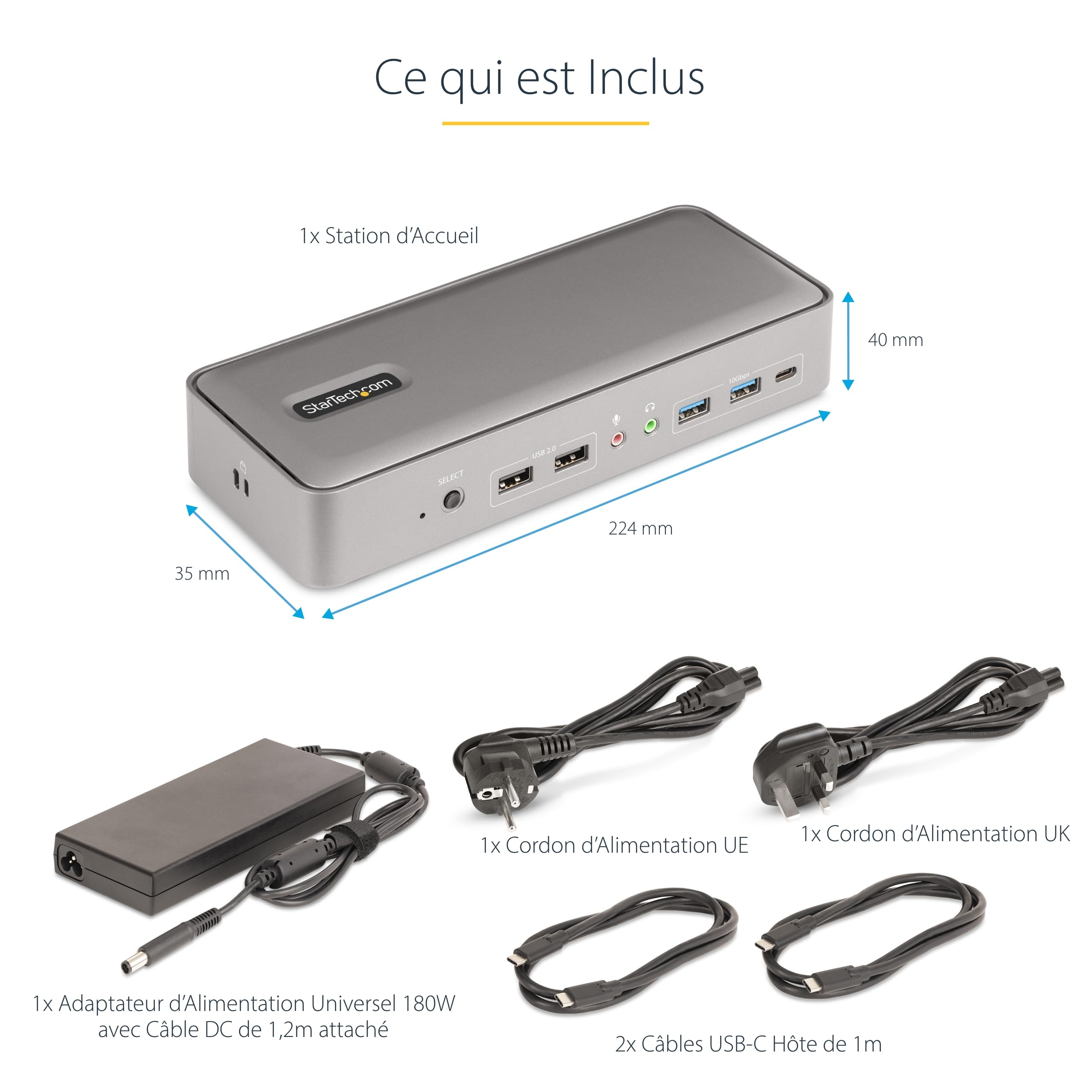 startech-com-dock-kvm-usb-c-2-pc-portables-double-displayport-4k-60hz-90w-gbe image 8