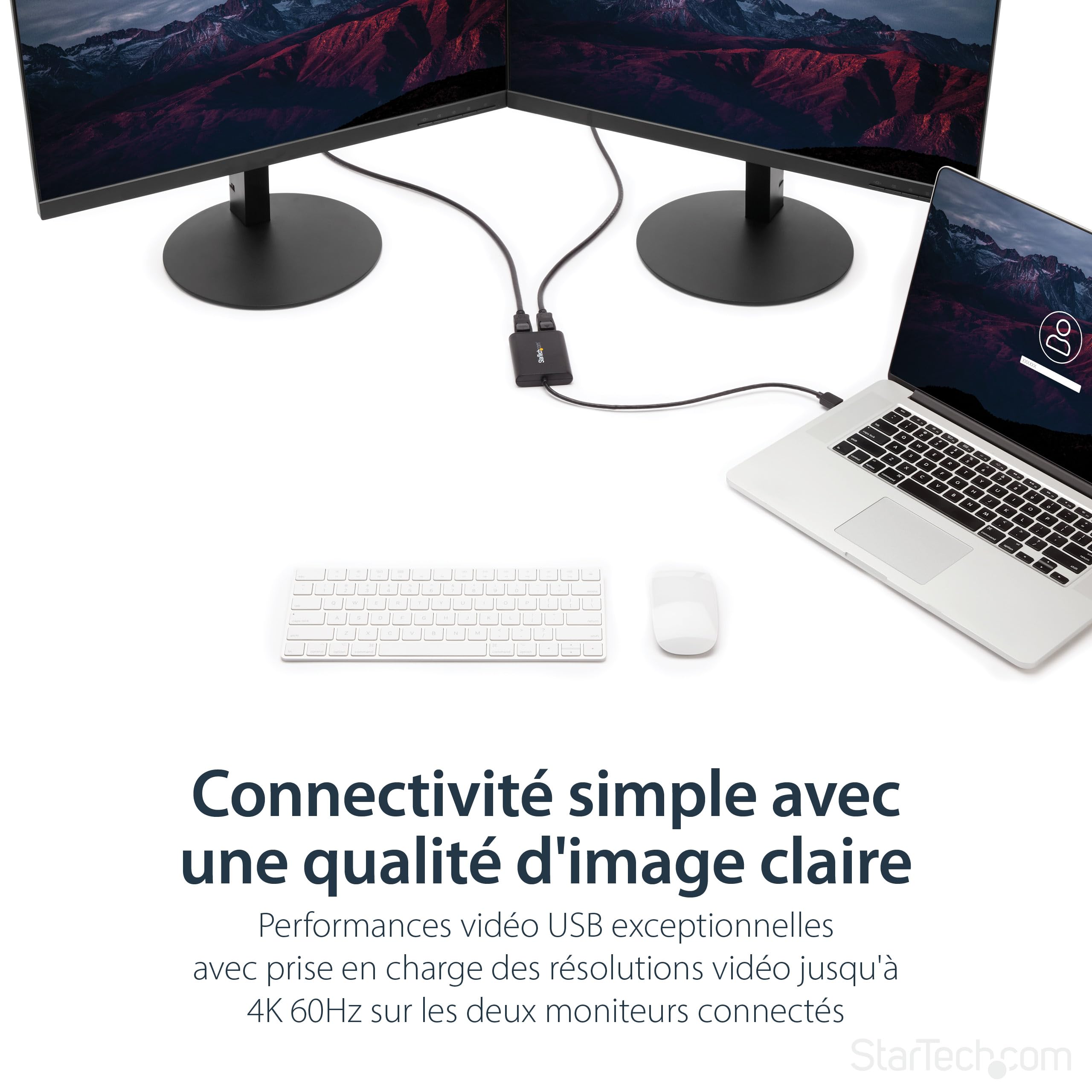 startech-adaptateur-usb-3-0-vers-double-displayport-4k-60hz-usb32dp24k60 image 4