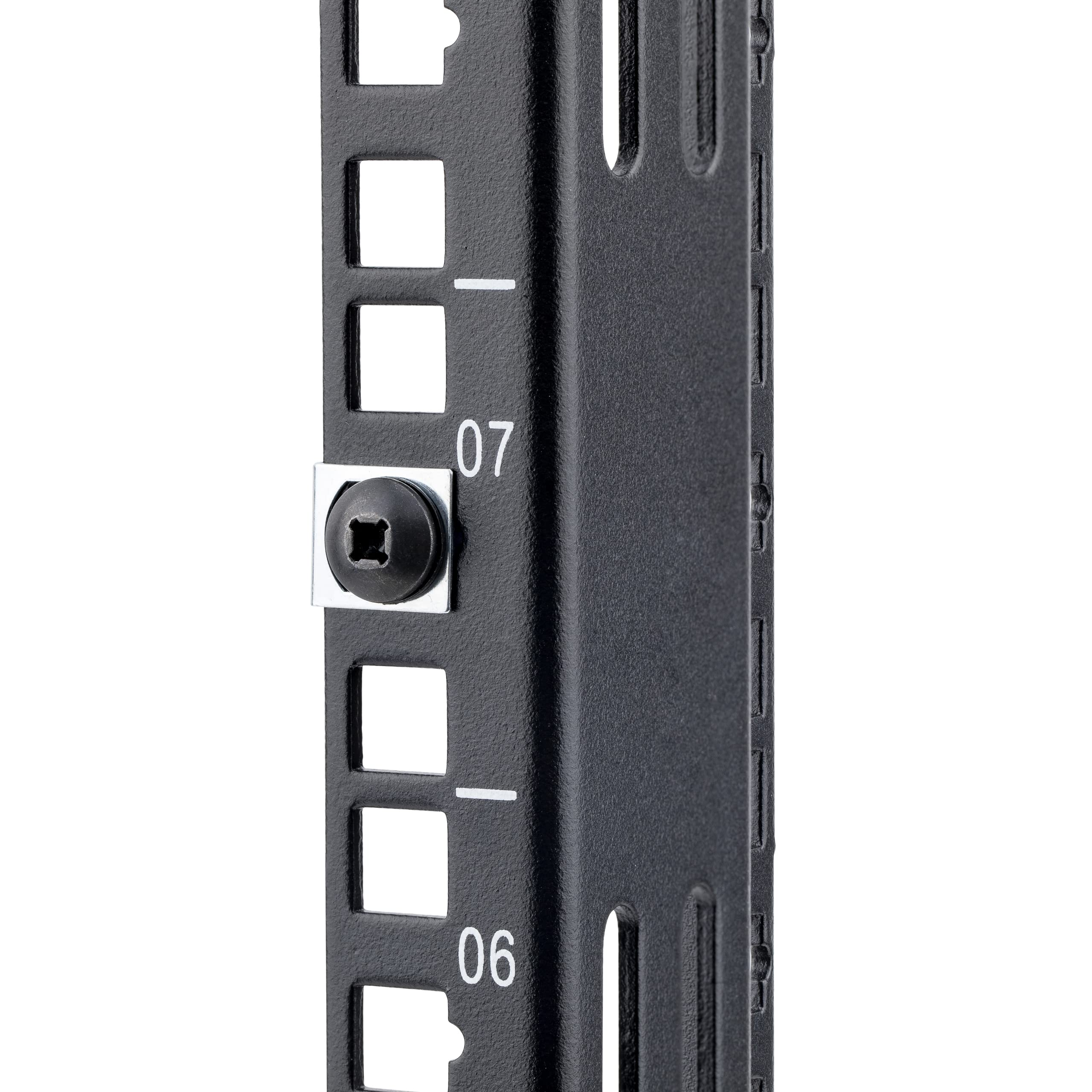 startech-com-lot-50-vis-10-32-19mm-et-crous-clip-pour-rack-19-noir-argent image 7