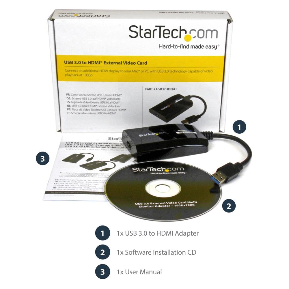startech-com-usb32hdpro-carte-graphique-externe-usb-3-0-vers-hdmi-1080p-displayl image 6