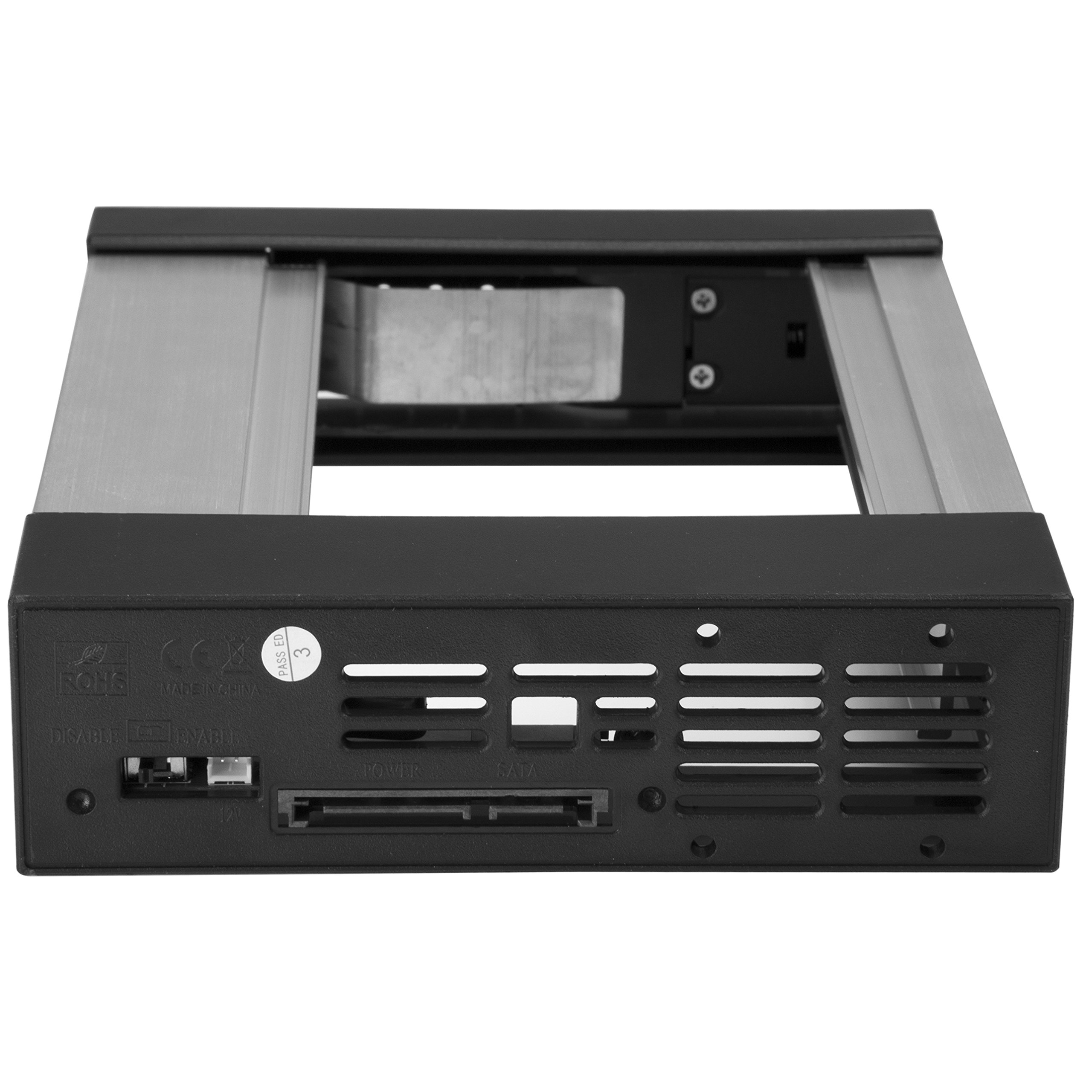 startech-com-baie-mobile-sata-sas-3-5-sans-tiroir-aluminium-5-25-hsb1satsasba image 3