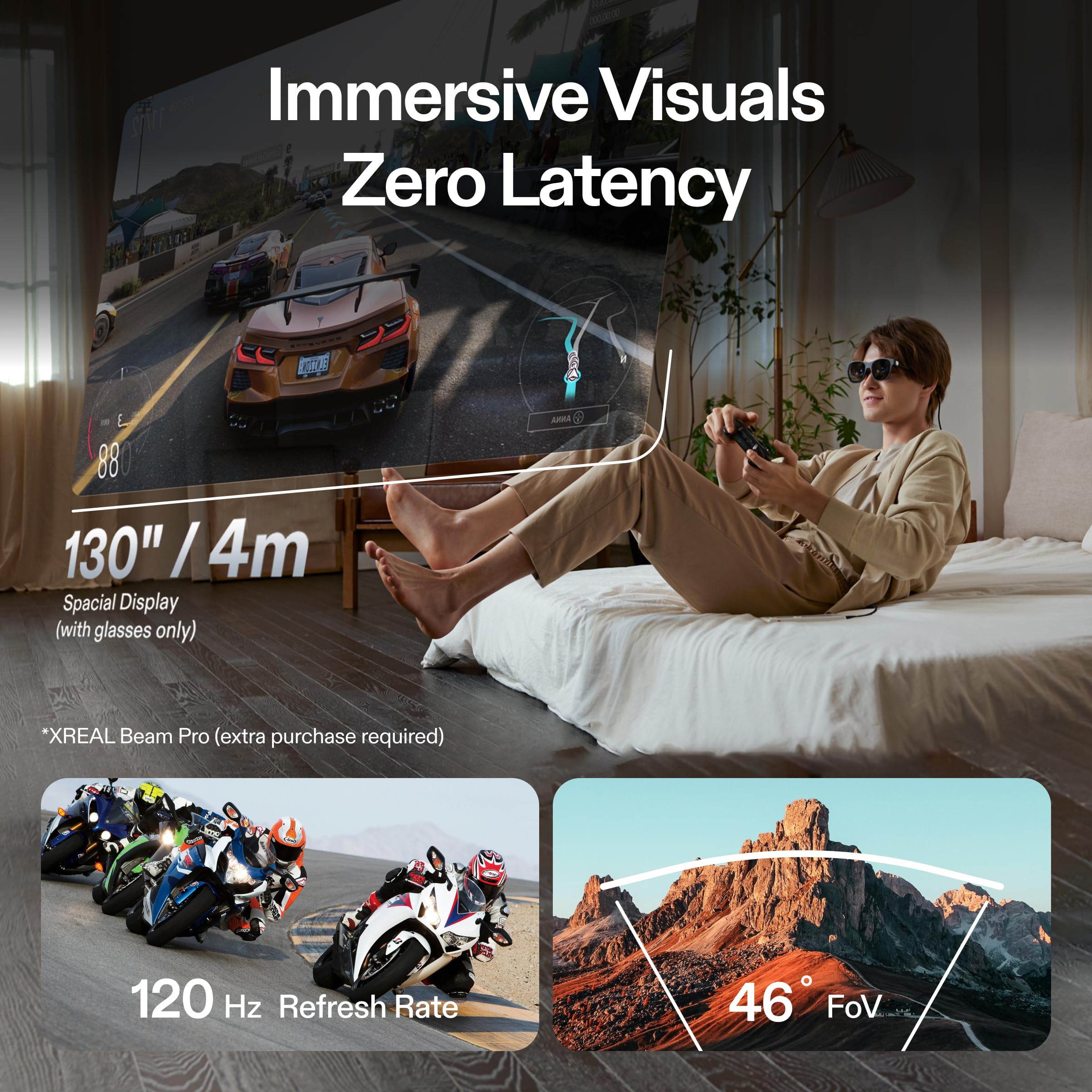 xreal-air-2-pro-lunettes-ar-1080p-120hz-75-g-avec-contr-le-d-immersion-3-niveaux image 3
