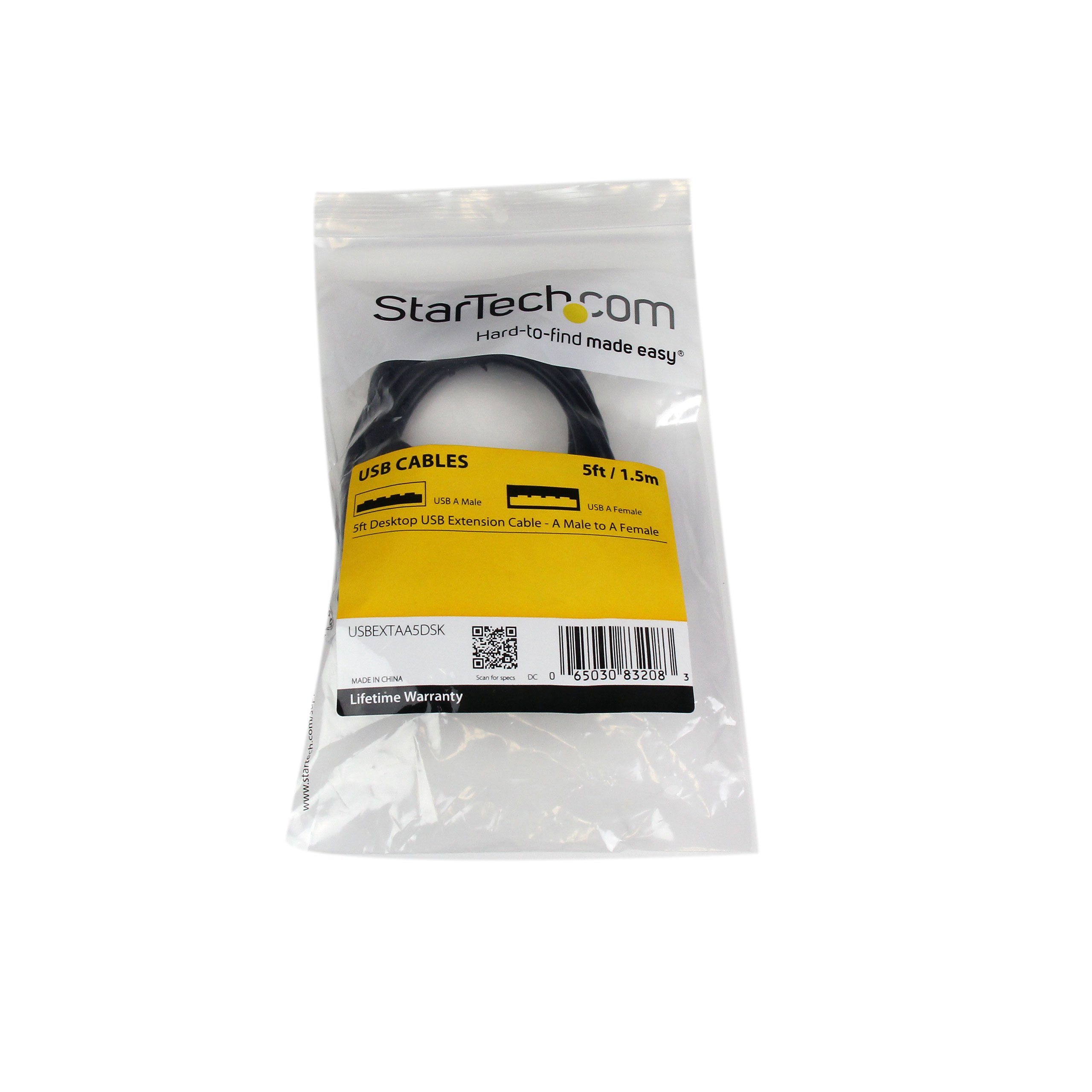 startech-com-usbextaa5dsk-rallonge-usb-2-0-usb-a-m-le-vers-femelle-1-5-m-noir image 4