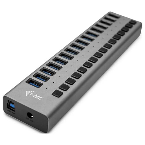 i-tec-hub-usb-3-0-aliment-16-ports-avec-interrupteurs-et-alimentation-90w image 2