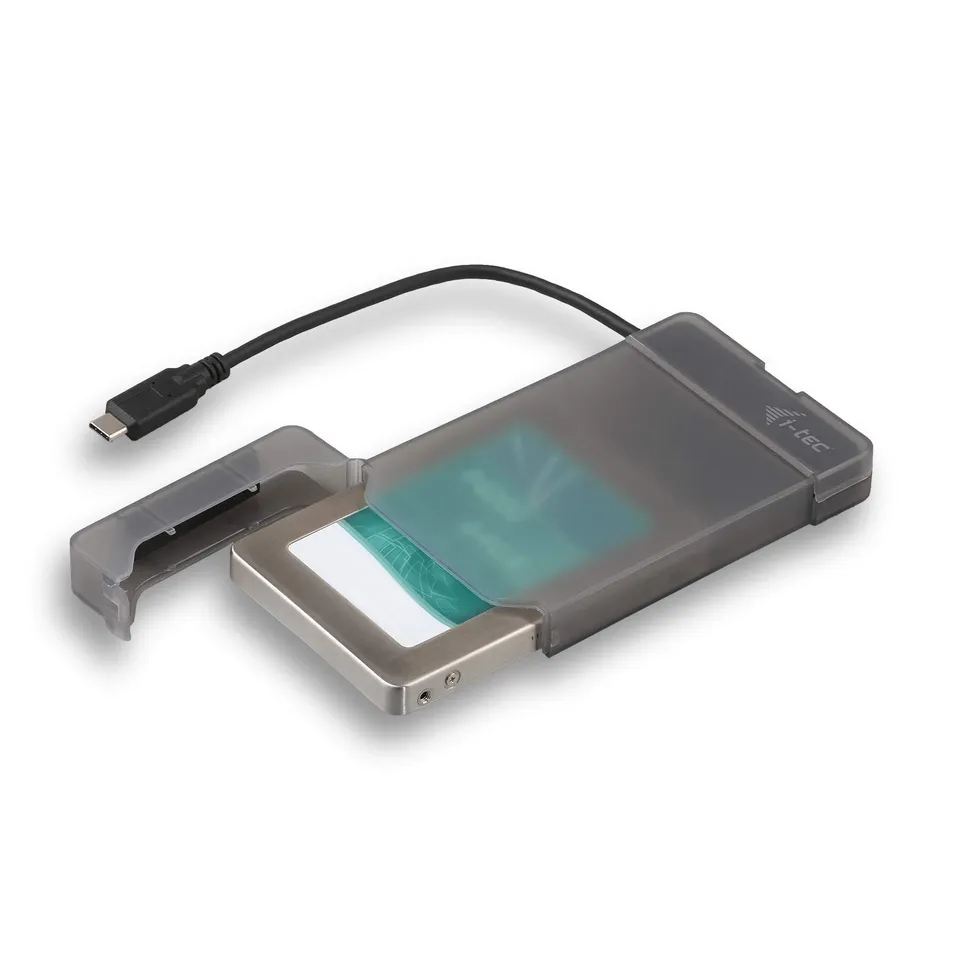 i-tec-c31mysafeu313-protection-pour-disque-dur-usb-usb-c-vers-sata-ii-noir-gris image 1