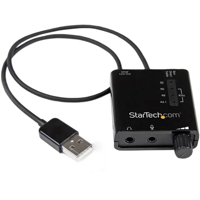 startech-com-carte-son-externe-usb-icusbaudio2d-spdif-96-khz-24-bits image 1