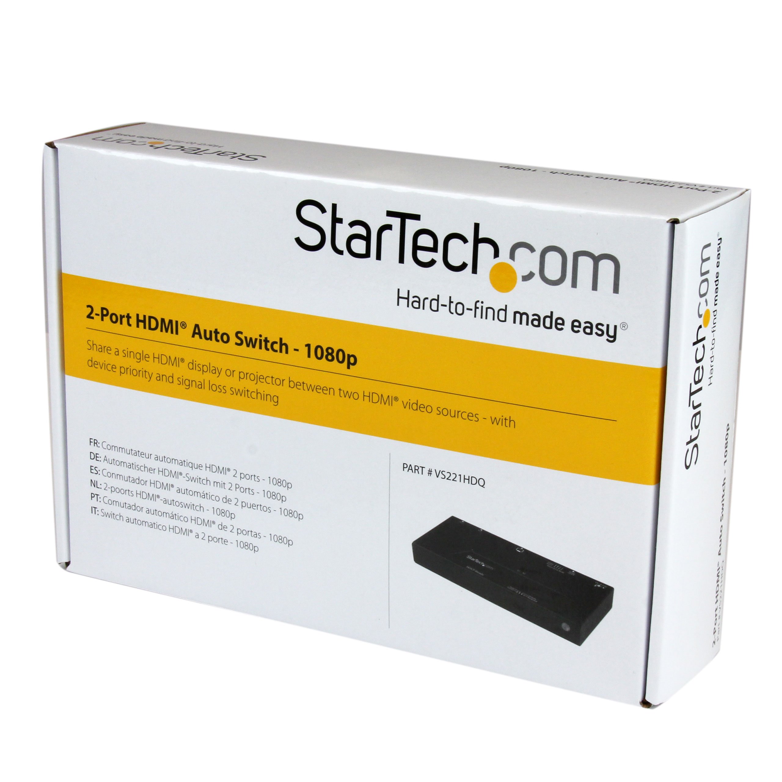 startech-com-vs221hdq-switch-hdmi-2-ports-1080p-auto-avec-edid image 5