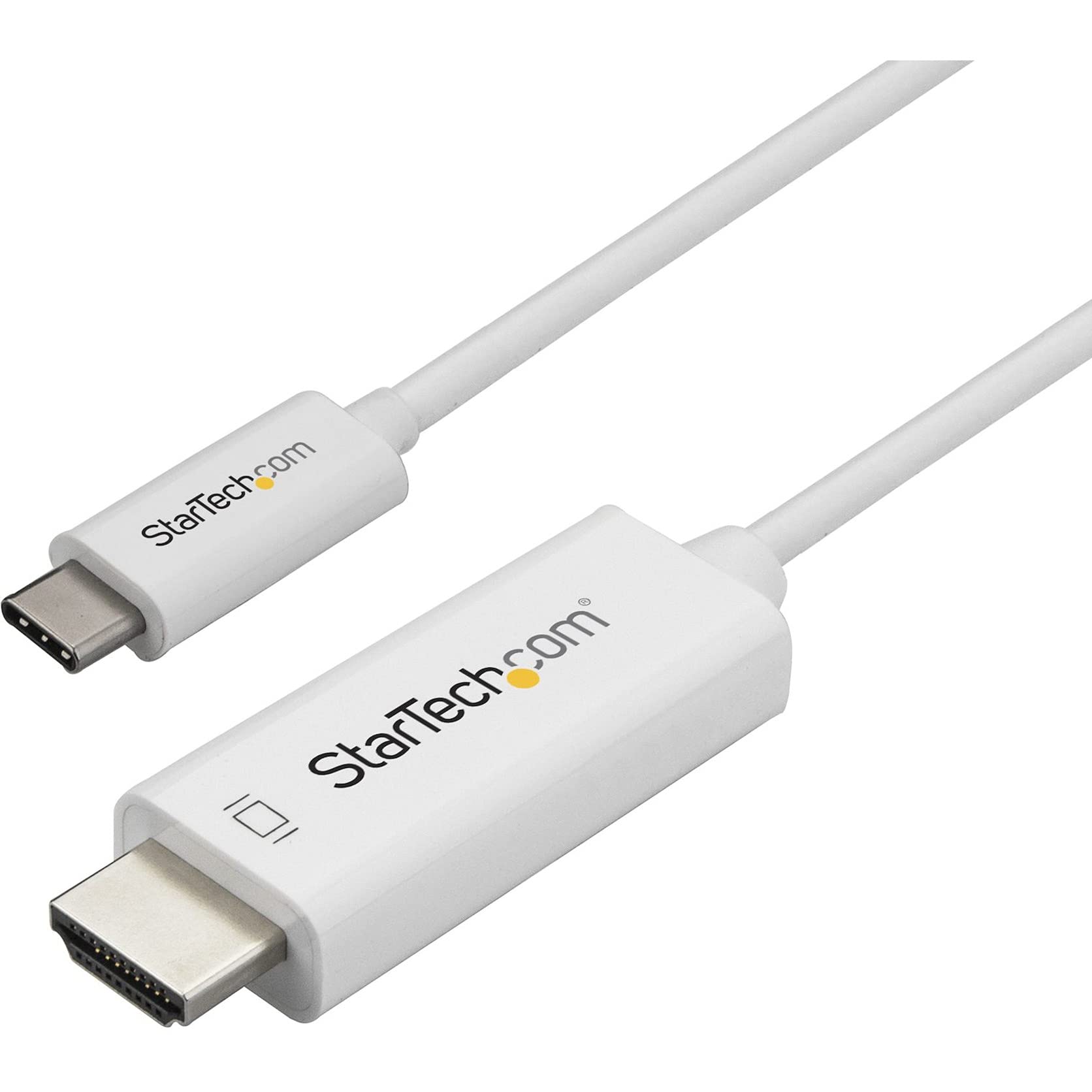 startech-com-c-ble-vid-o-usb-c-vers-hdmi-2-0-1m-4k-60hz-blanc image 1