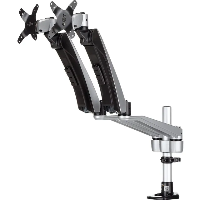 startech-com-armdual30-support-bureau-bras-articul-2-crans-jusqu-30-argent image 1