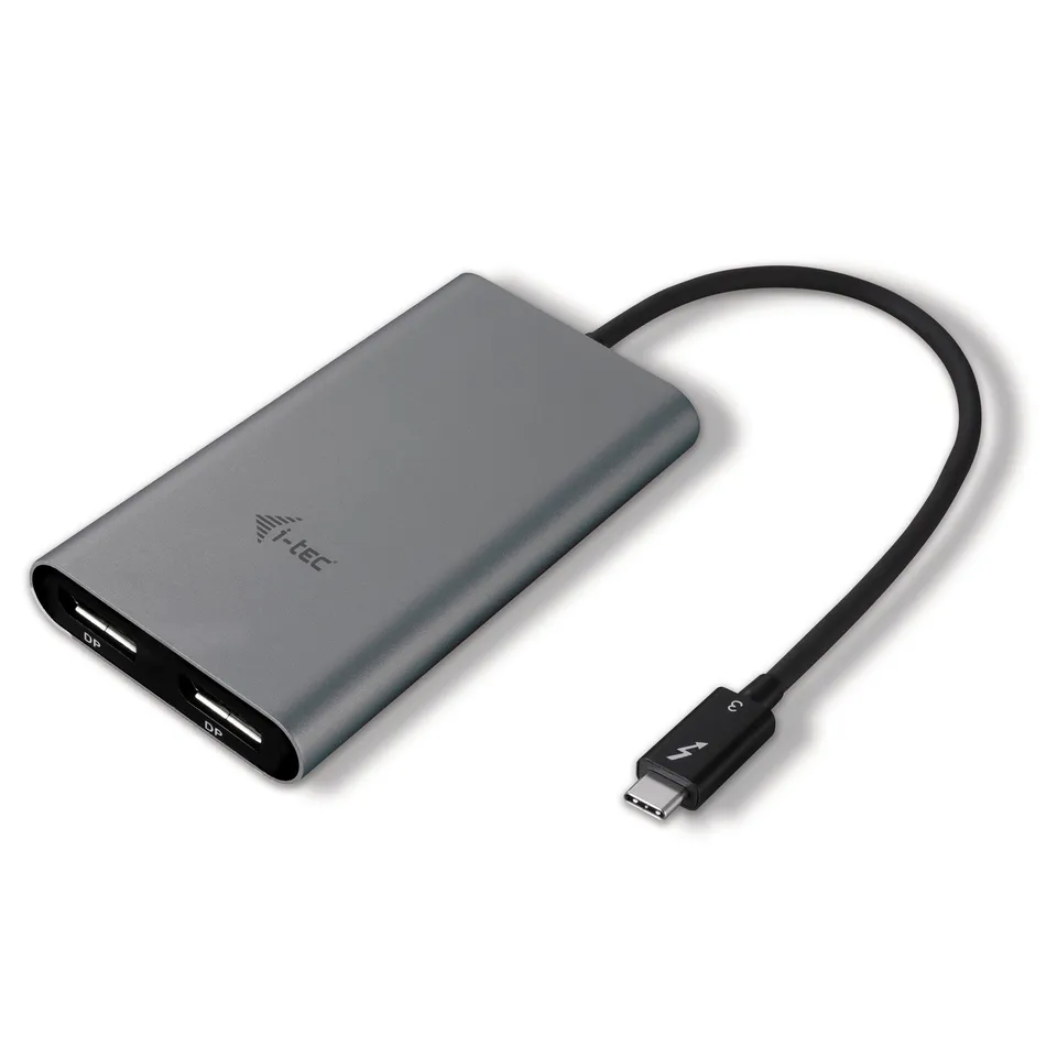 i-tec-adaptateur-thunderbolt-3-vers-dual-displayport-2x-4k-60hz-5k image 1