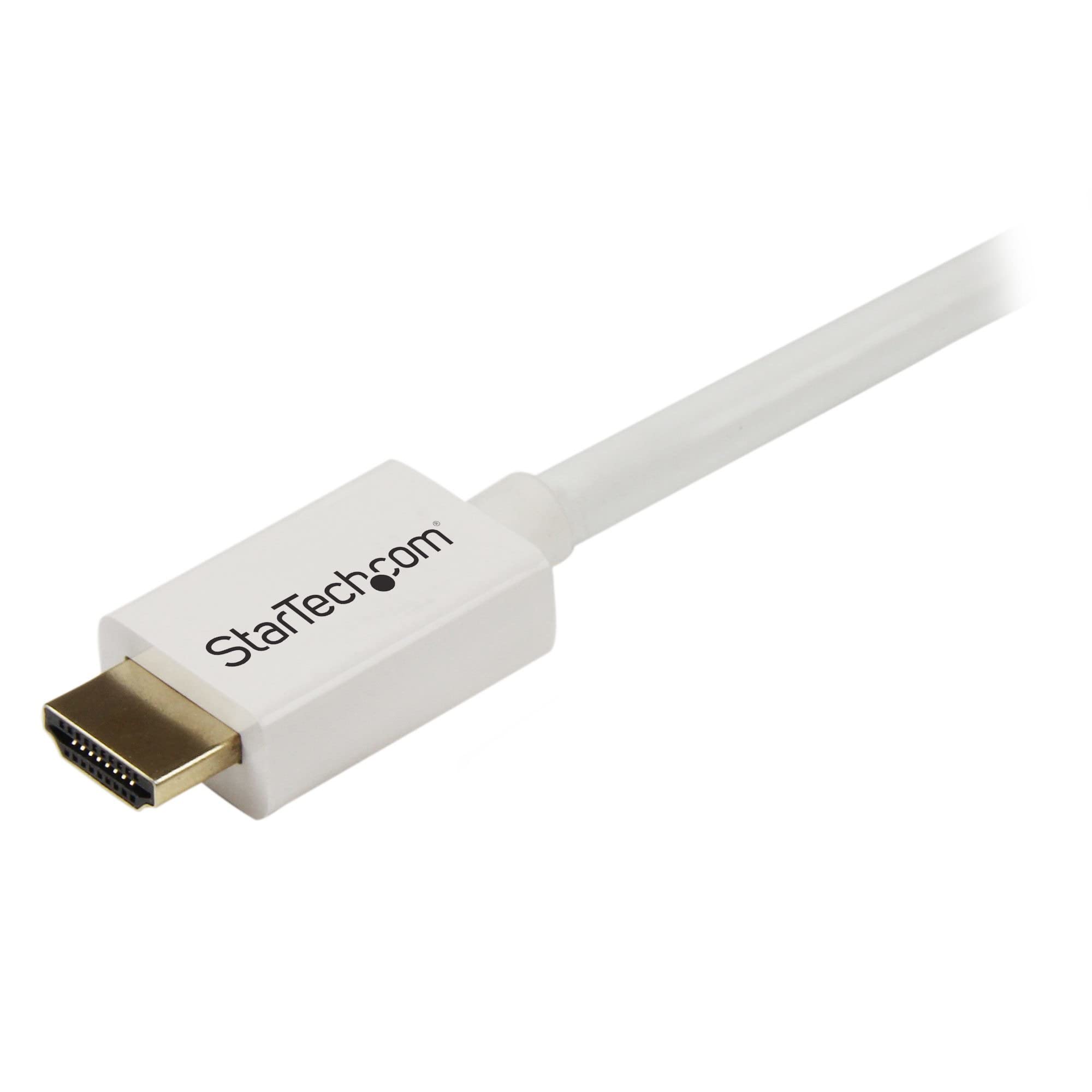 startech-com-hd3mm3mw-c-ble-hdmi-mural-3m-4k-30hz-blanc-m-m image 2