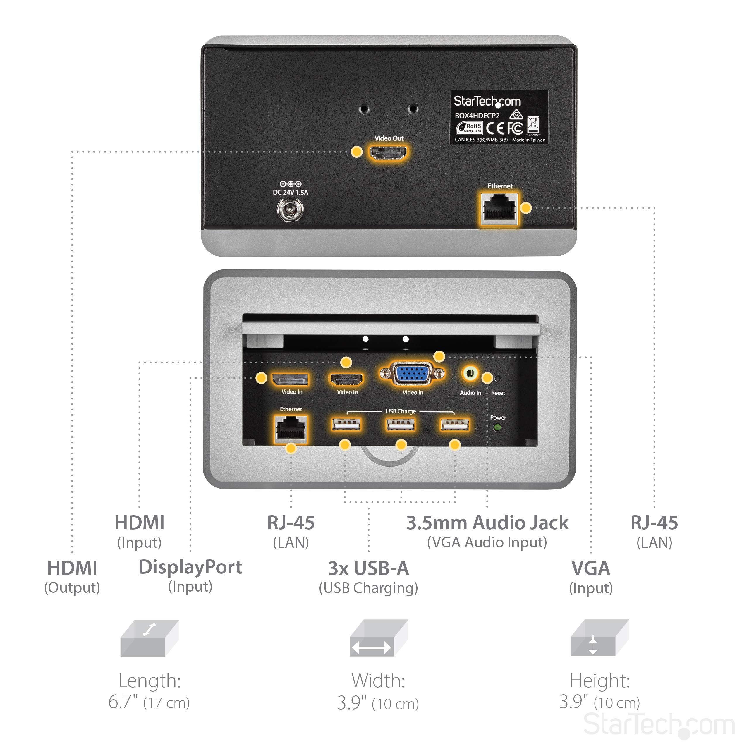 startech-com-box4hdecp2-bo-tier-table-de-r-union-hdmi-displayport-vga image 5