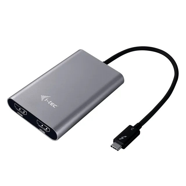 i-tec-tb3dual4khdmi-adaptateur-thunderbolt-3-dual-hdmi-2x-4k-60hz image 1