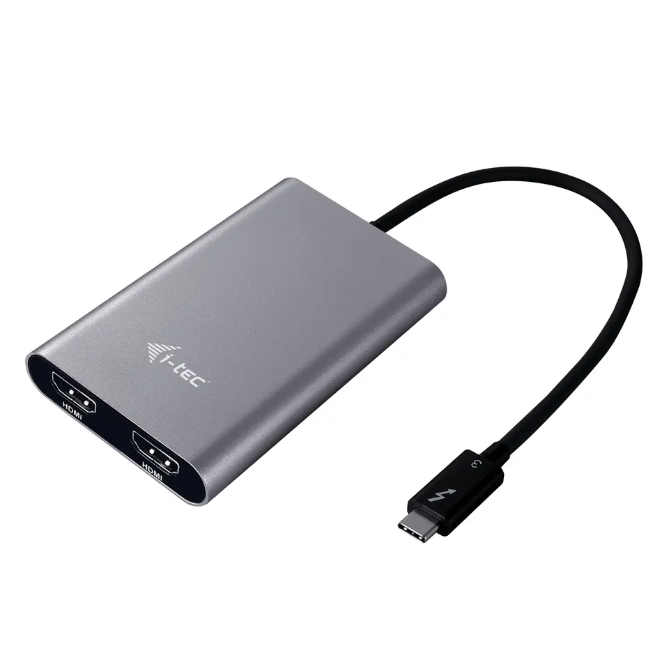 i-tec-tb3dual4khdmi-adaptateur-thunderbolt-3-dual-hdmi-2x-4k-60hz image 1