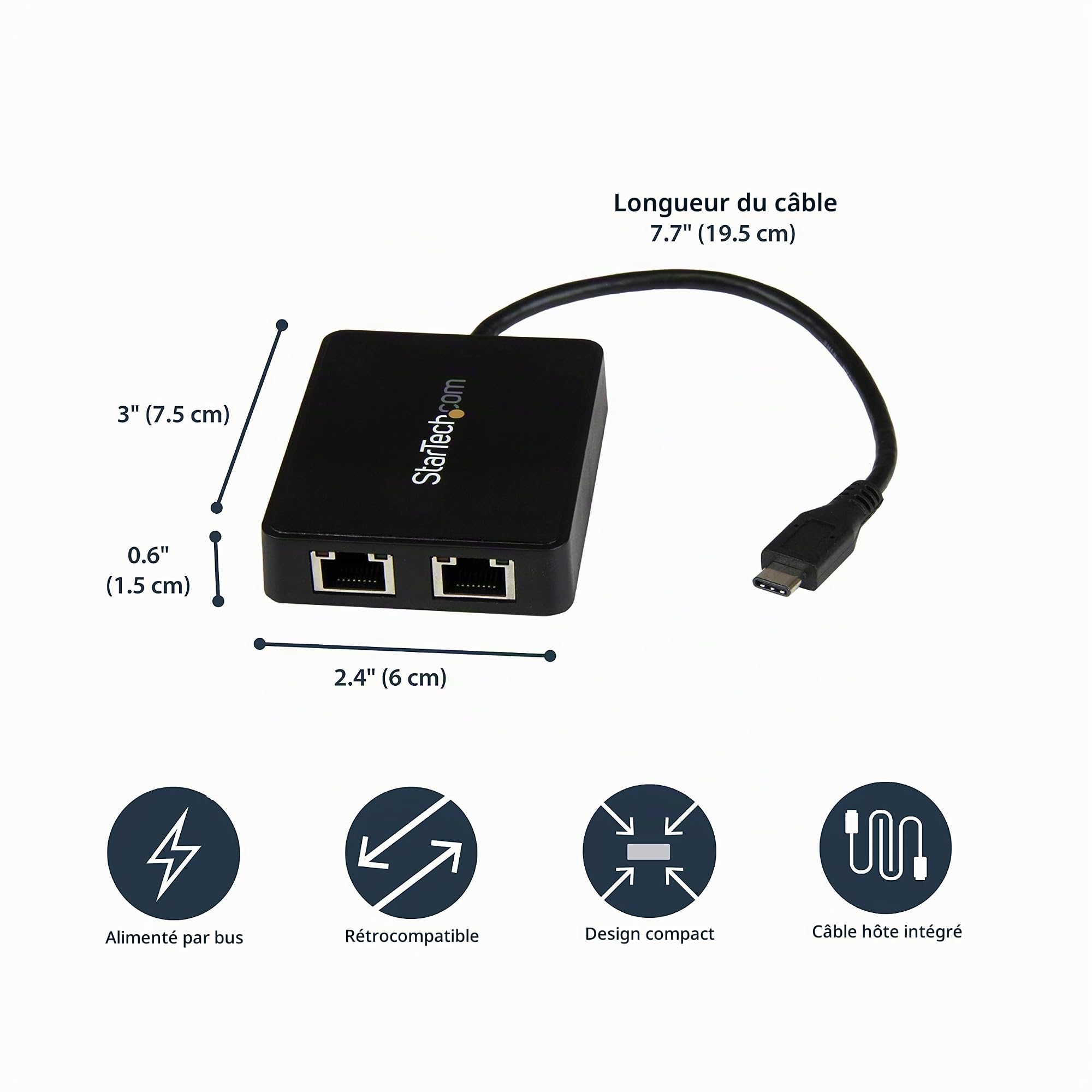 startech-com-adaptateur-usb-c-vers-double-gigabit-ethernet-usb-3-0 image 4