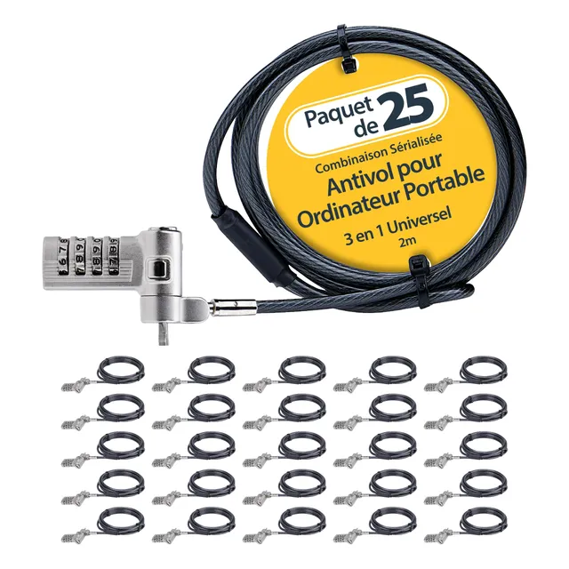 startech-com-antivol-universel-3-en-1-s-rialis-pour-pc-portable-2m-lot-de-25-com image 1