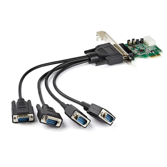startech-com-pex4s953-carte-pcie-vers-4-ports-s-rie-rs232-db9-921-6-kbps image 1